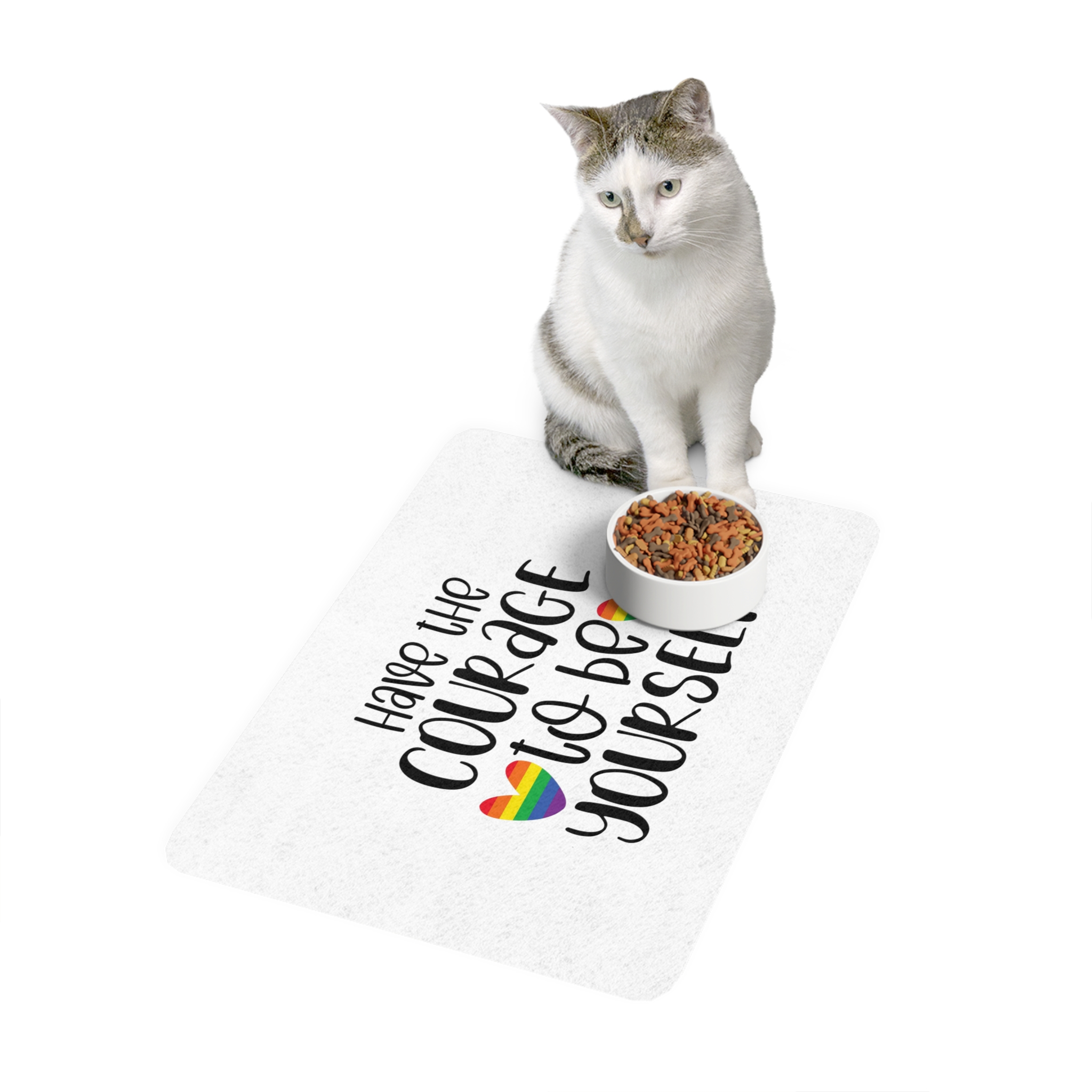 Gay Pride Svg Design(4) Pet Food Mat 12x18 - Image 3