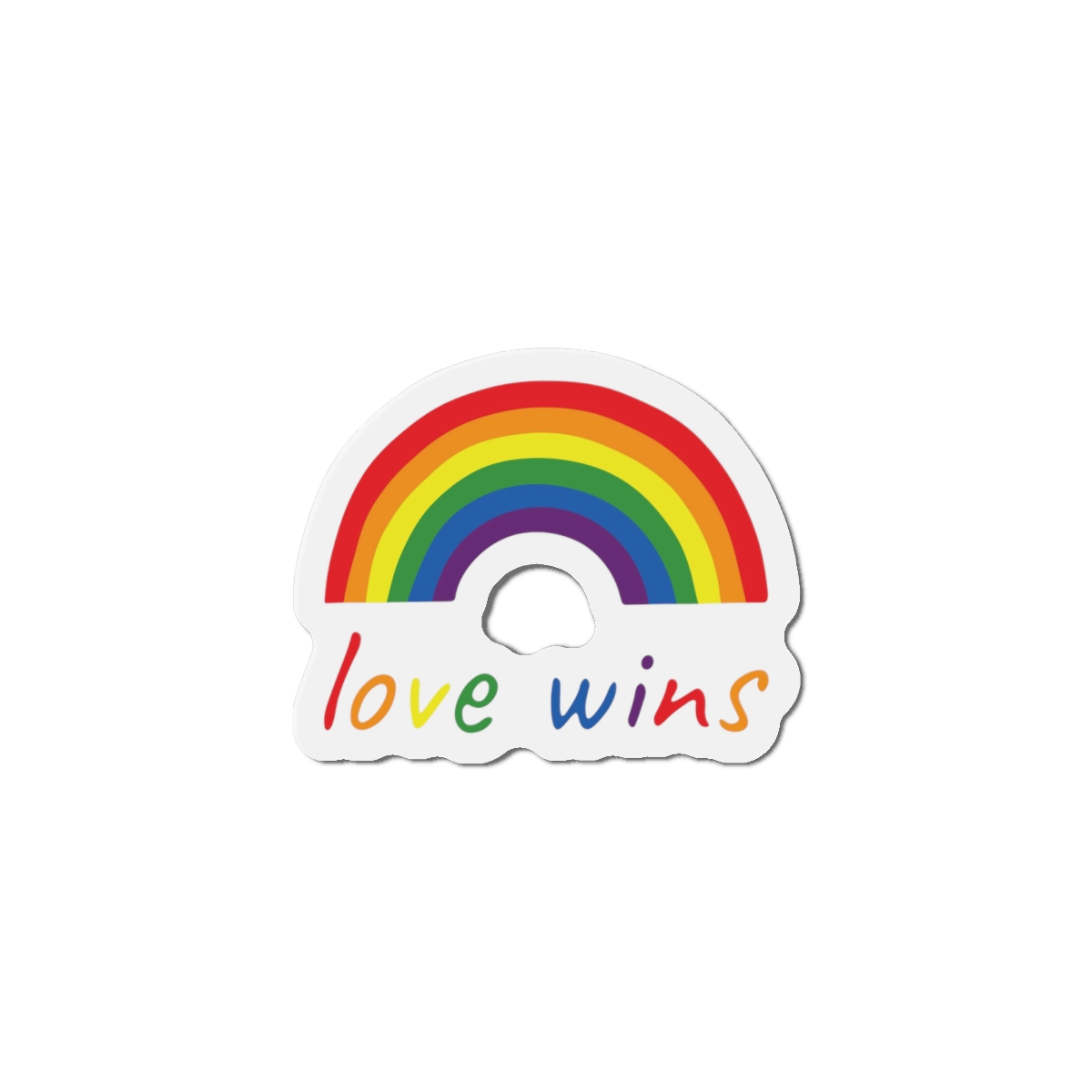 Colorful Rainbow Shape Bisexual Pride Flag Happy Pride Day Lgbtqia Community Pride Month Vector Hand Drawn Doodle Posters Stickers Logo Cards(1) Die Cut Magnets - Image 7