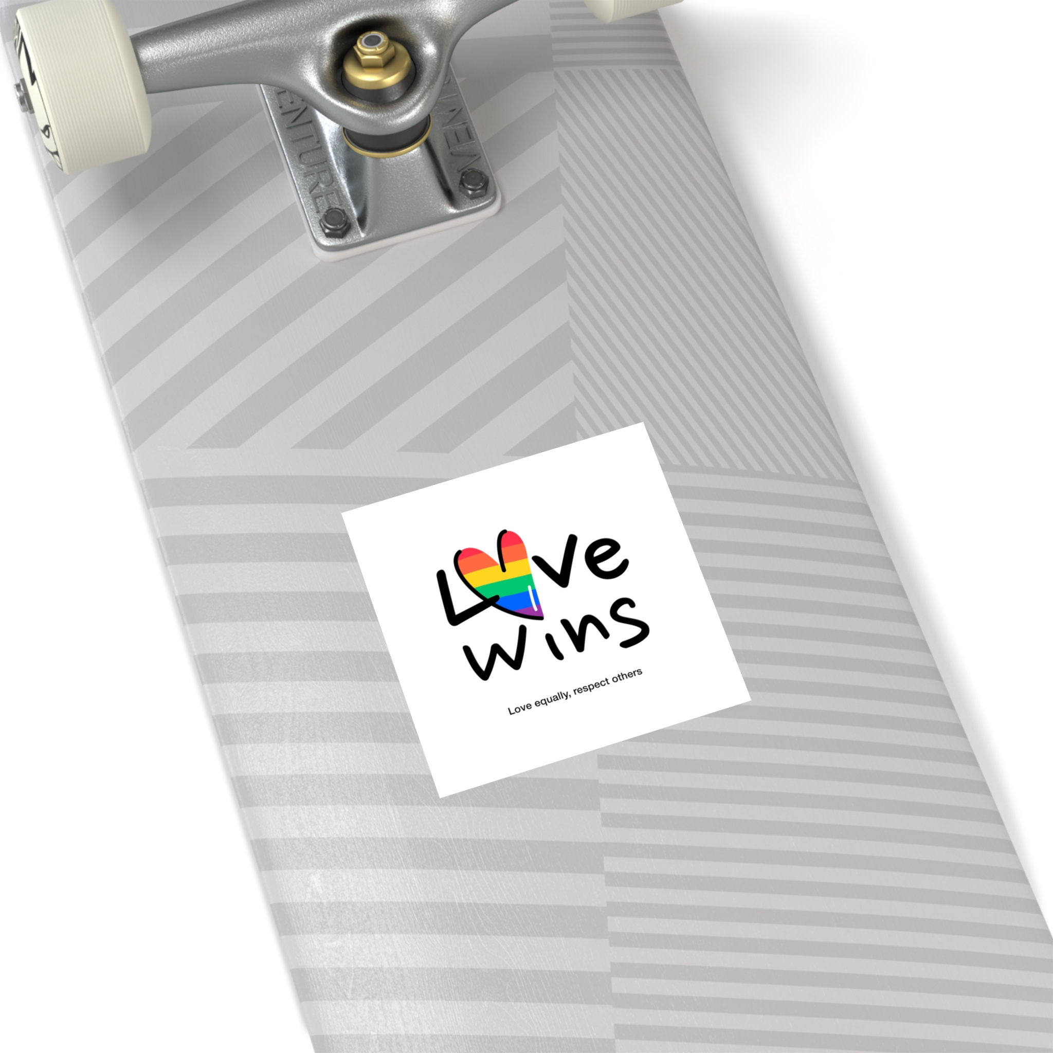 Love Letter Pride Rainbow Lettering Text Writing Pattern Freedom Love Heart Homo Colors Flag Parade(2) (1) Laminate Stickers Square - Image 28