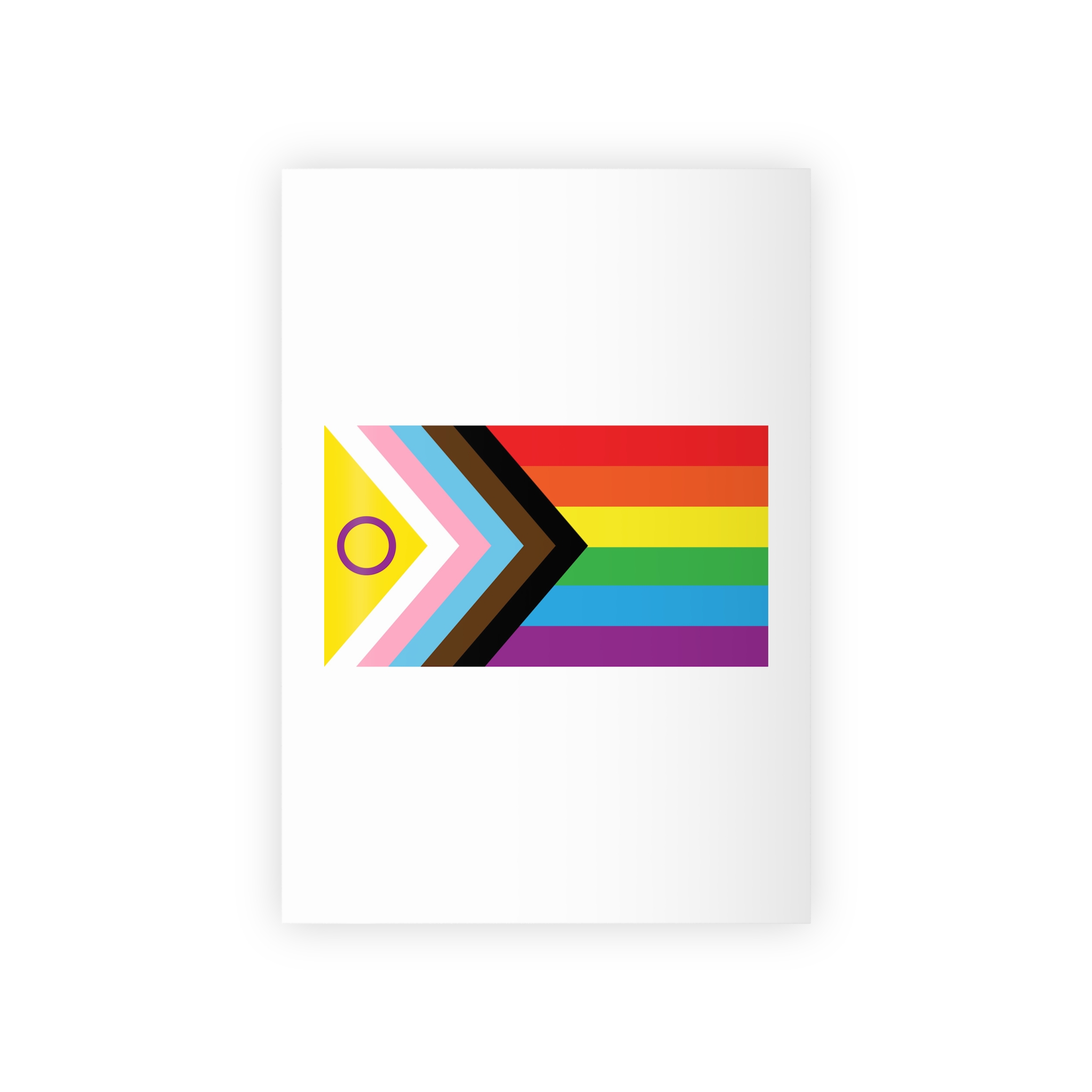 Intersex Inclusive Progress Pride Flag Gift Wrapping Paper Rolls 1pc