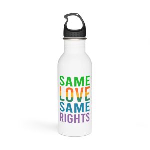 Typography T Shirt Design Collection Stainless Steel Water Bottle