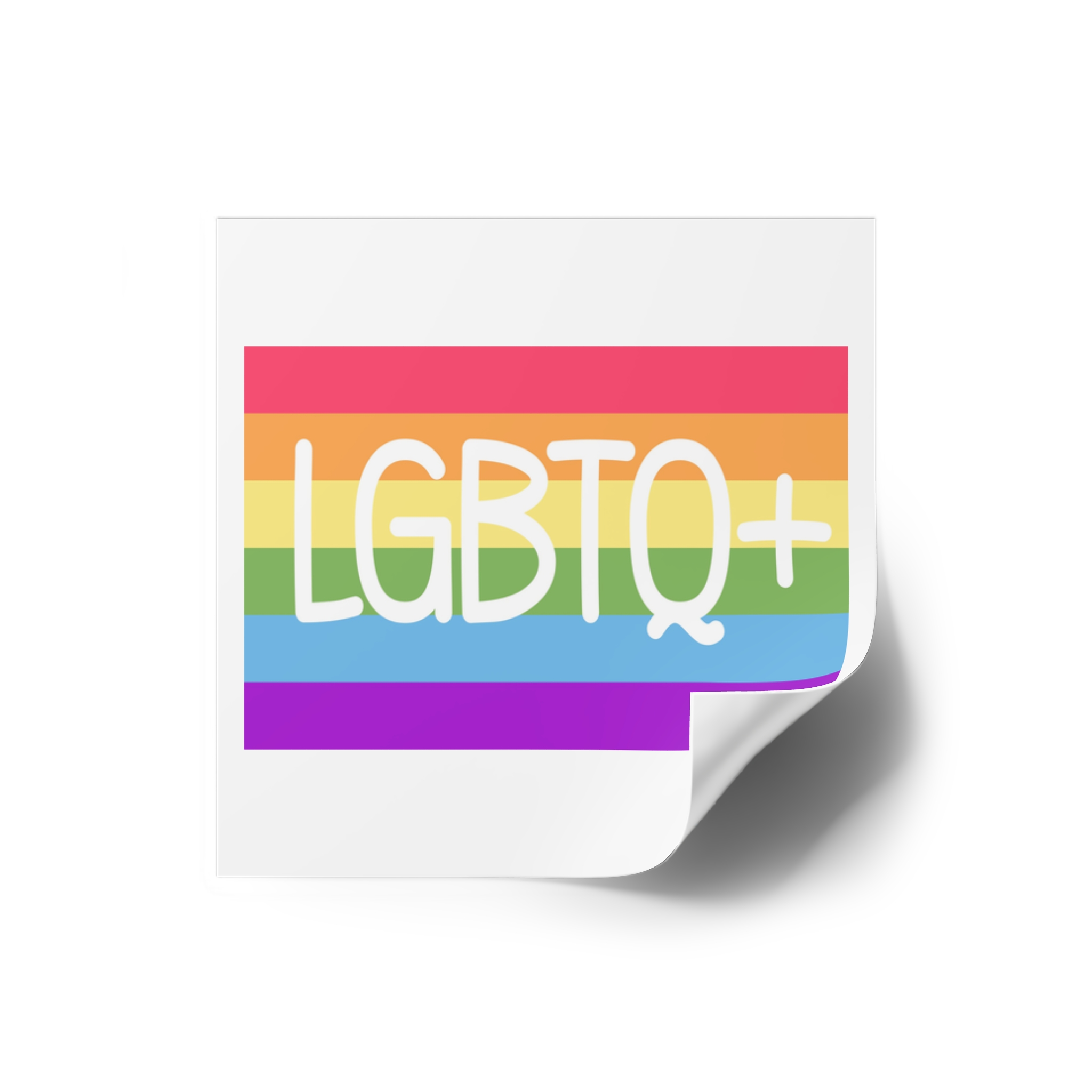 Pride Concept Background Lgbtq Pride Laminate Stickers Square - Image 2