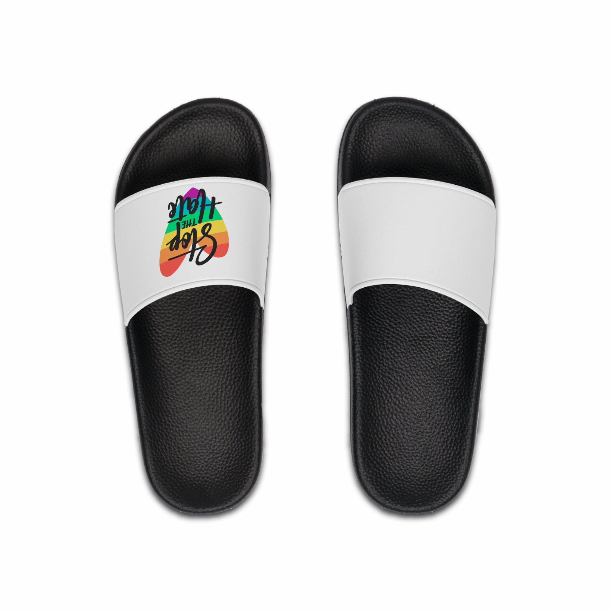 Pride Day Lettering Concept(1) Mens Slide Sandals