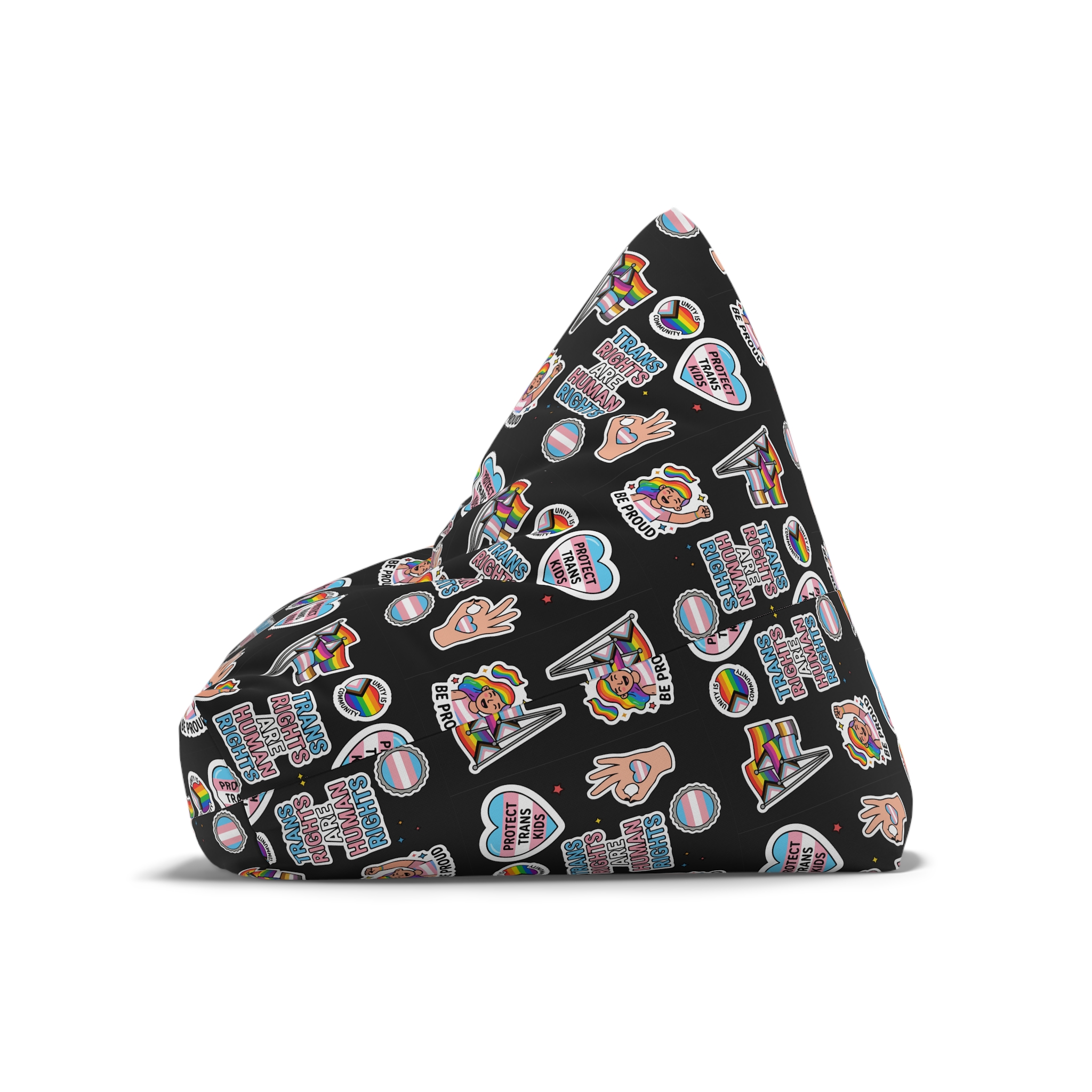 Lesbian Pride Design 33FA21 Bean Bag Chair Cover - Image 8