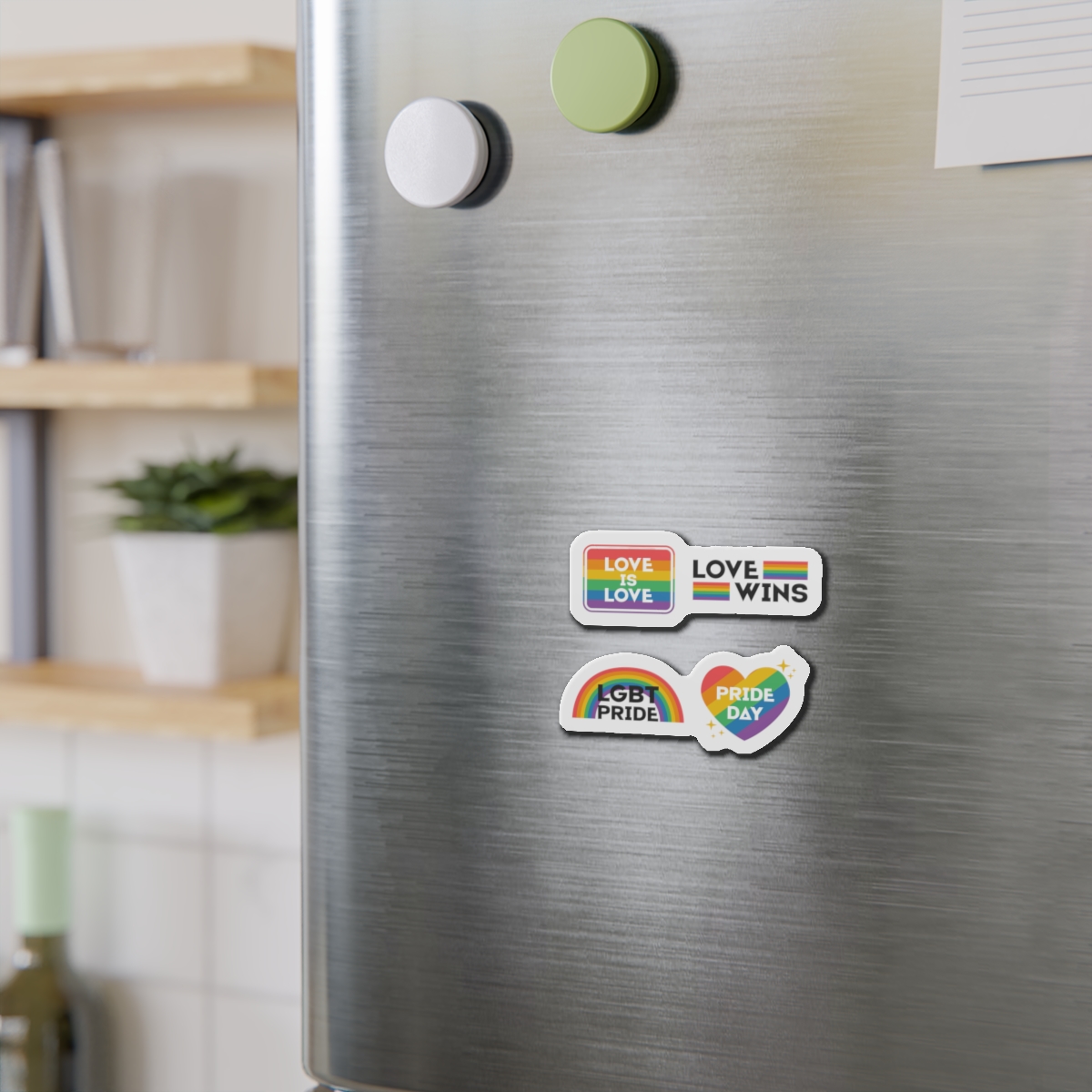 Pride Day Label Collection Design Die Cut Magnets - Image 6