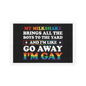 Pride Gay Lgbt Rainbow Tshirt Design Pet Food Mat 12x18