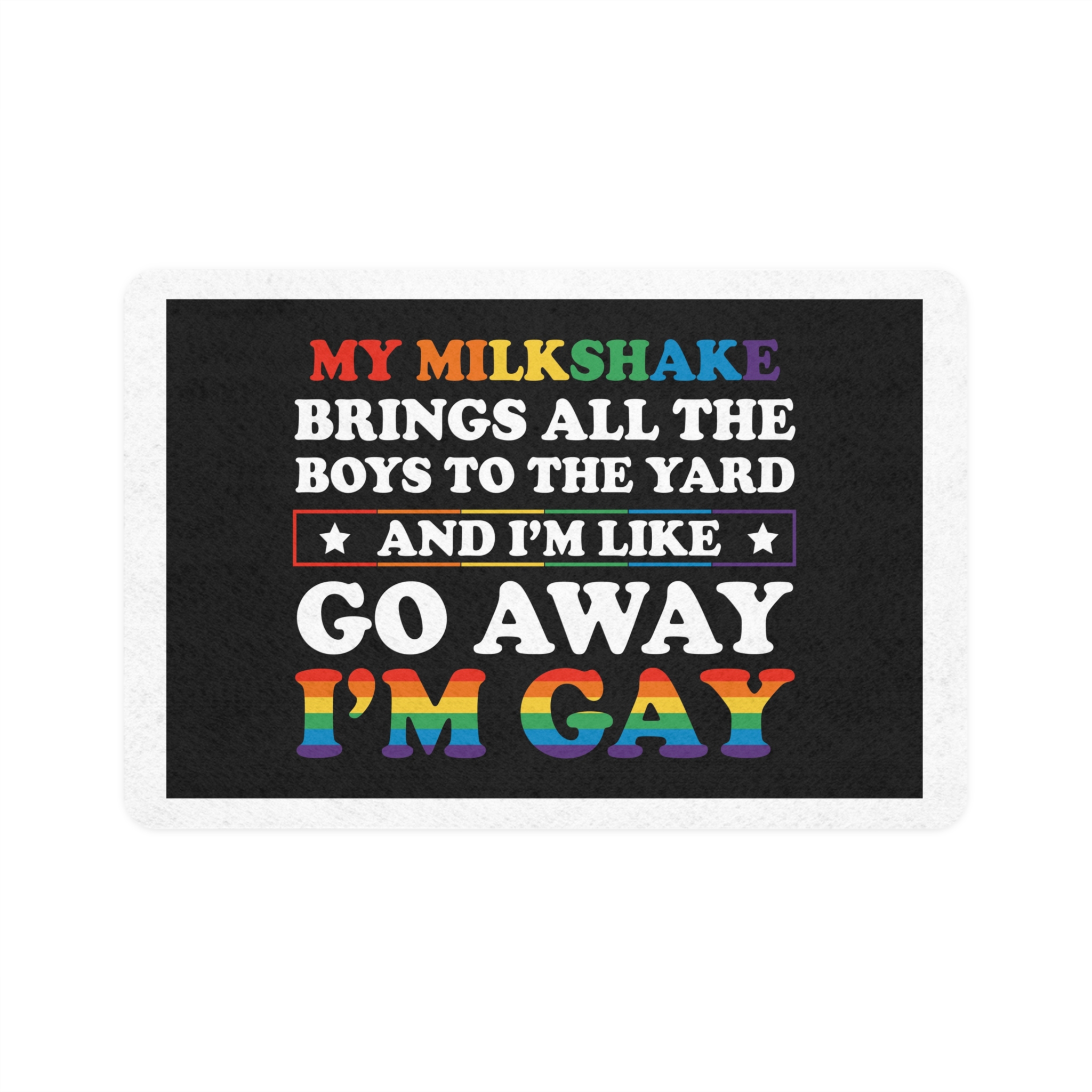 Pride Gay Lgbt Rainbow Tshirt Design(2) Pet Food Mat 12x18