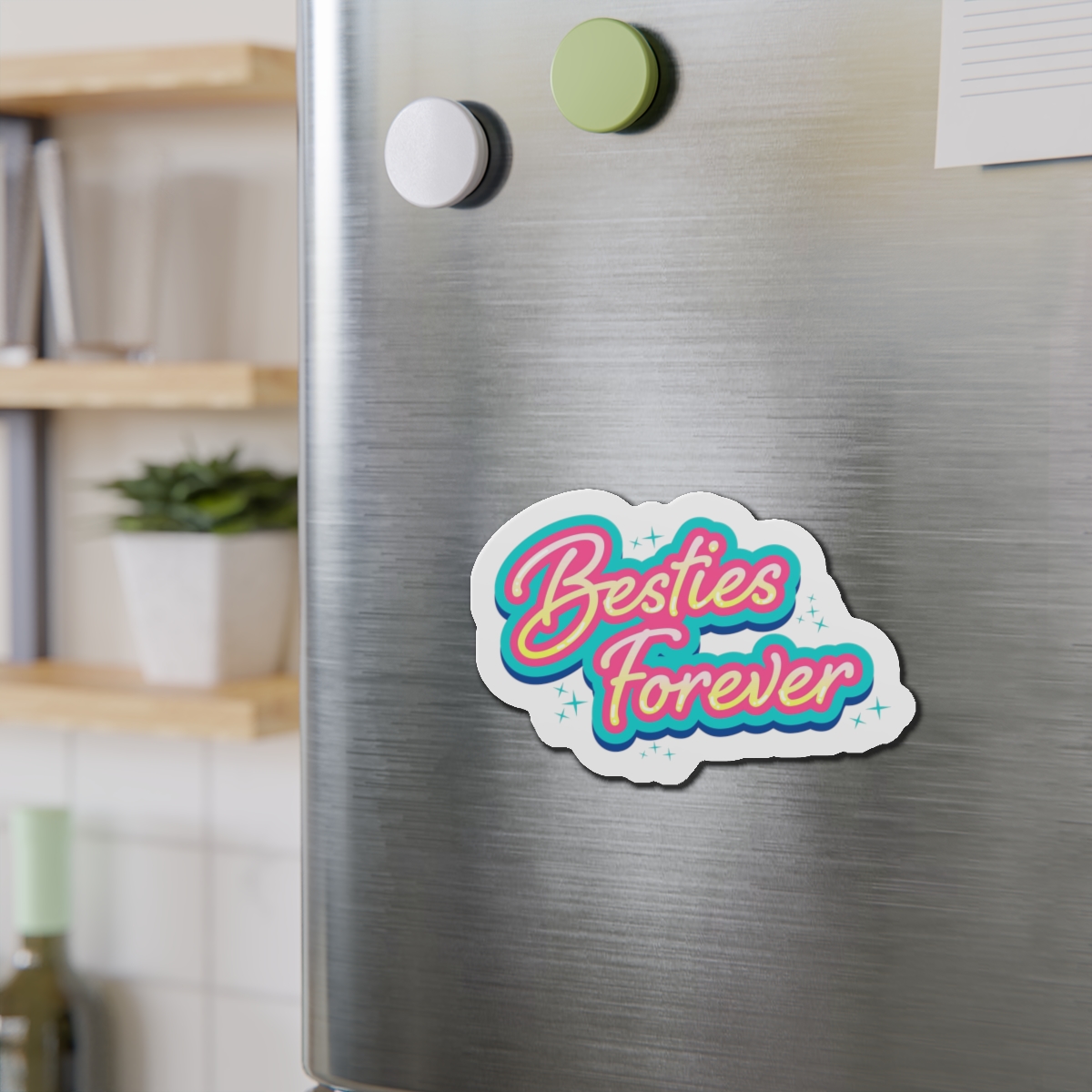 Besties Forever Lettering Logo Die Cut Magnets - Image 12