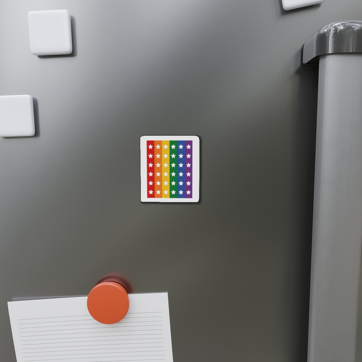 Lgbt Pride Month June Lesbian Gay Bisexual Transgender Lgbtq Flag Rainbow Vector(3) (1) Die Cut Magnets - Image 2