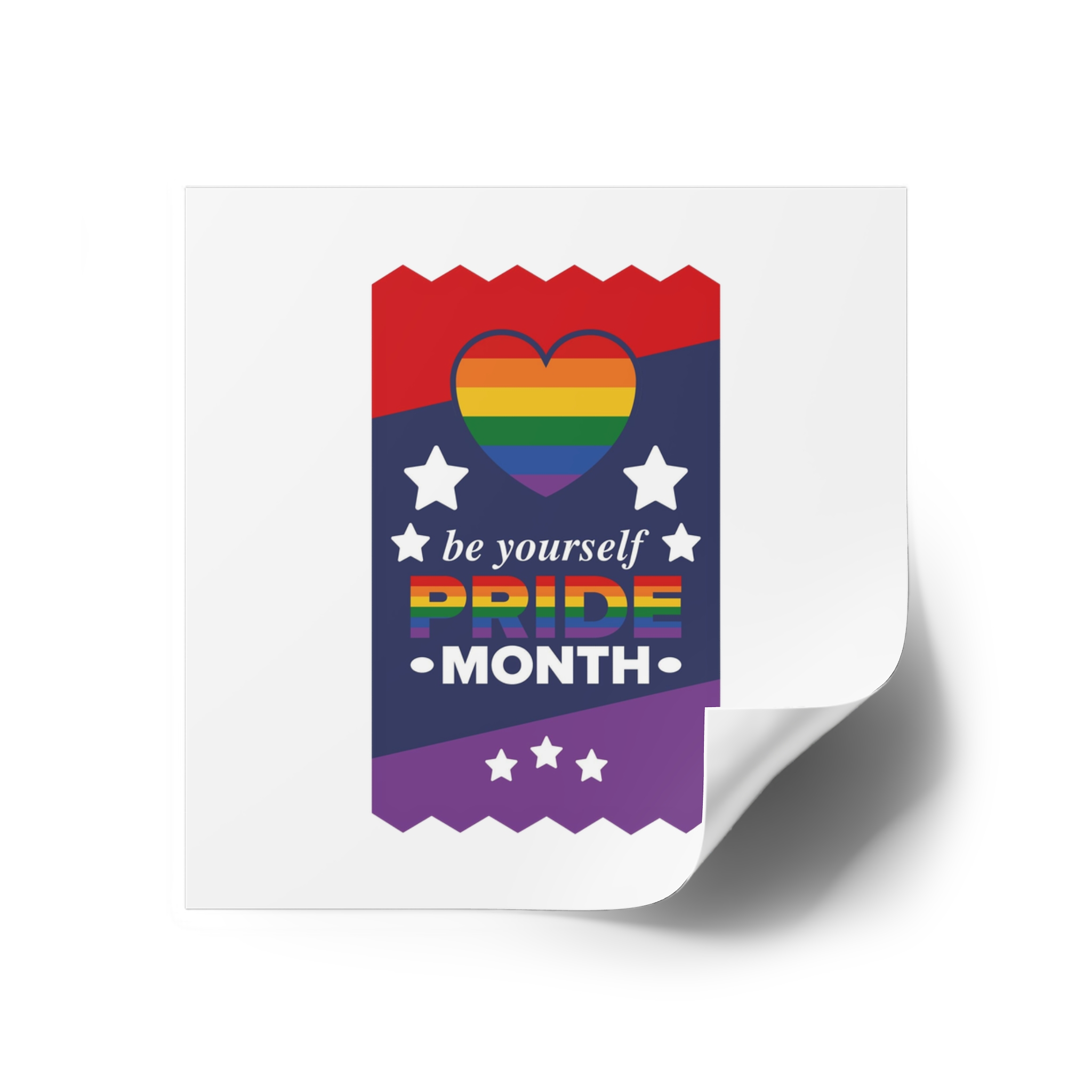 Lgbt Pride Month June Lesbian Gay Bisexual Transgender Love Lgbtq Flag Rainbow Vector Laminate Stickers Square - Image 26
