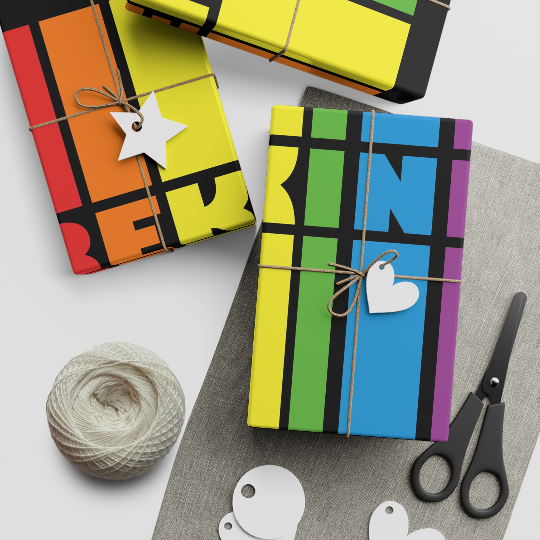 Colorful Picture Colorful Colorful Colorful Colorful Colorful Bold Gift Wrapping Paper Sheets 1pc - Image 2