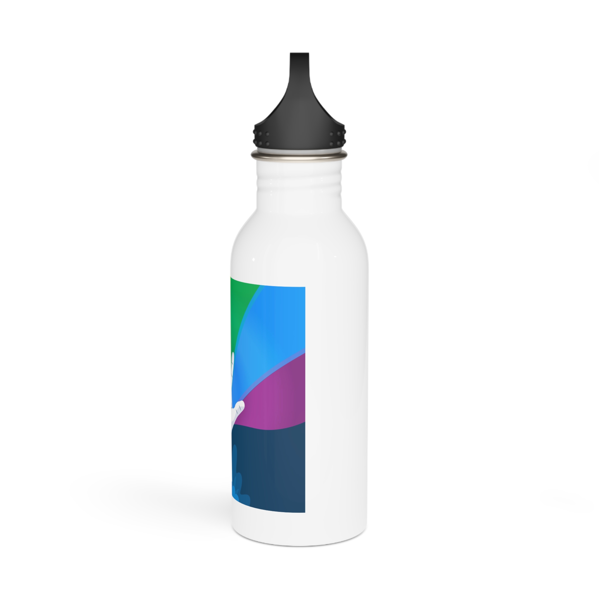 Pride Day Concept Stainless Steel Water Bottle - Image 4
