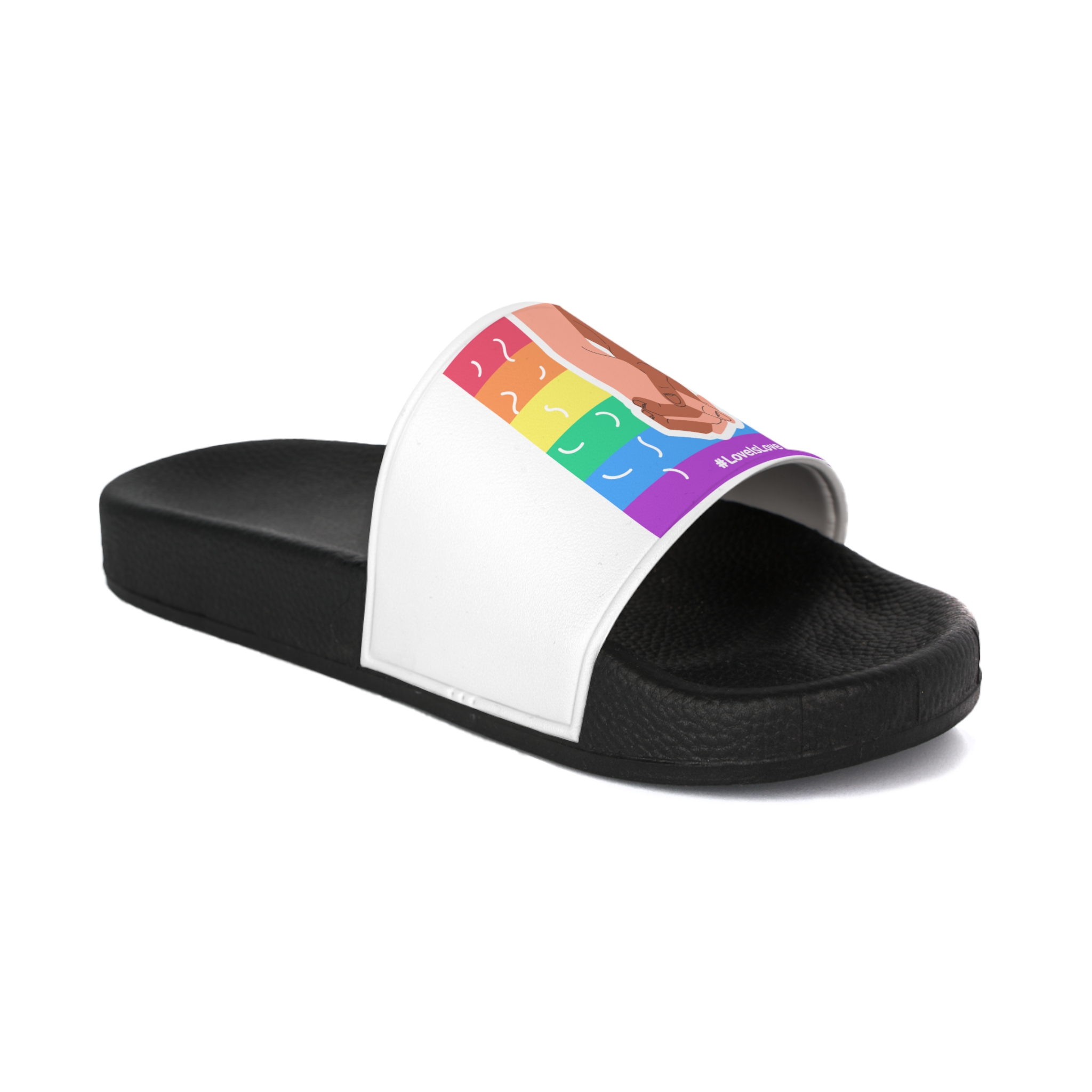 Pride Day Concept(2) Mens Slide Sandals - Image 2
