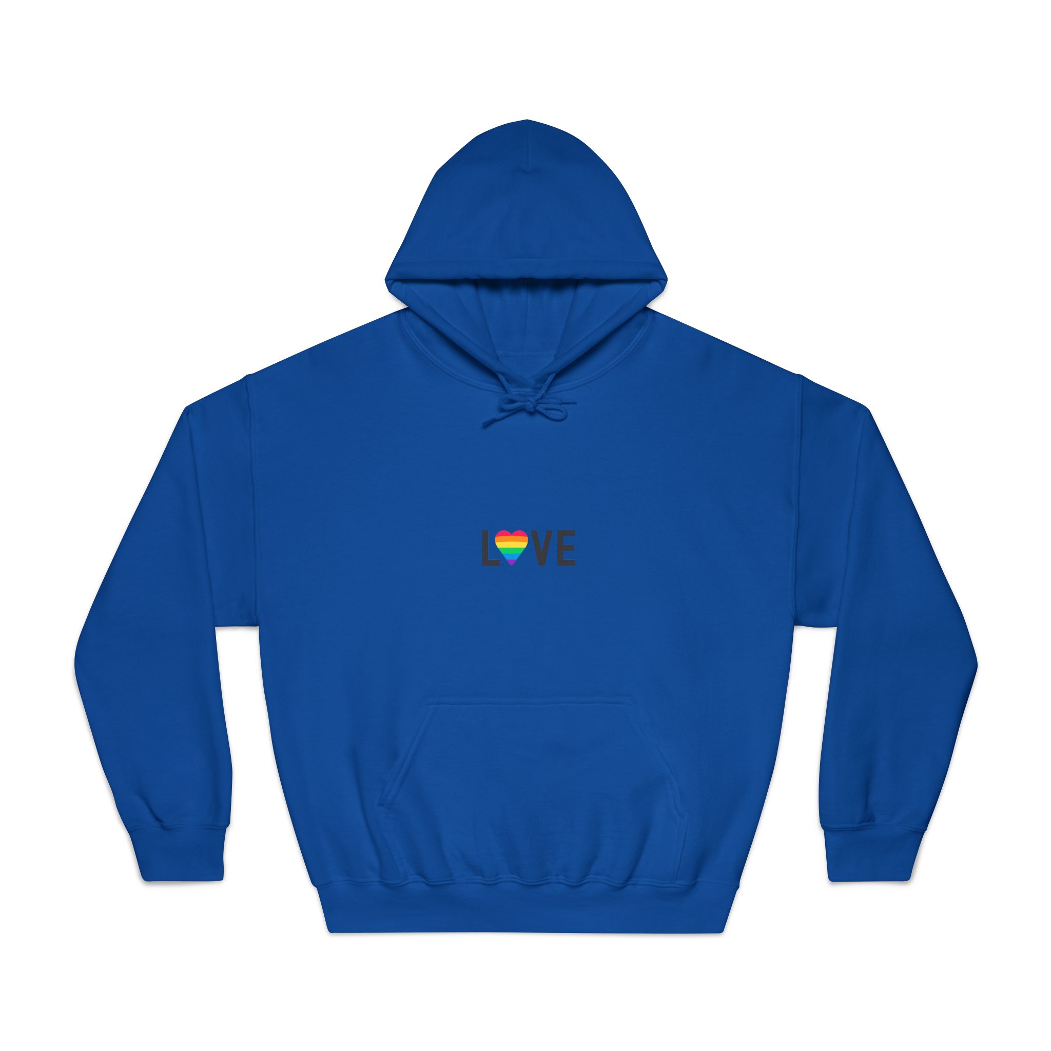 Love Lgbt Rainbow Heart Diversity Love Flag Flat Vector Illustration Unisex Dryblend Hooded Sweatshirt - Image 25