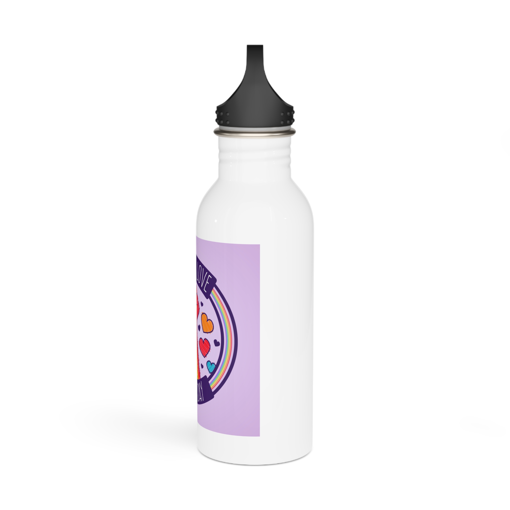 Pride Day Event Concept Stainless Steel Water Bottle - Image 4
