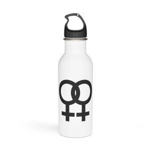 Female Gender Symbols Woman Sign Black Icons Design Transparent Background Lgbt Pride Month Stainless Steel Water Bottle
