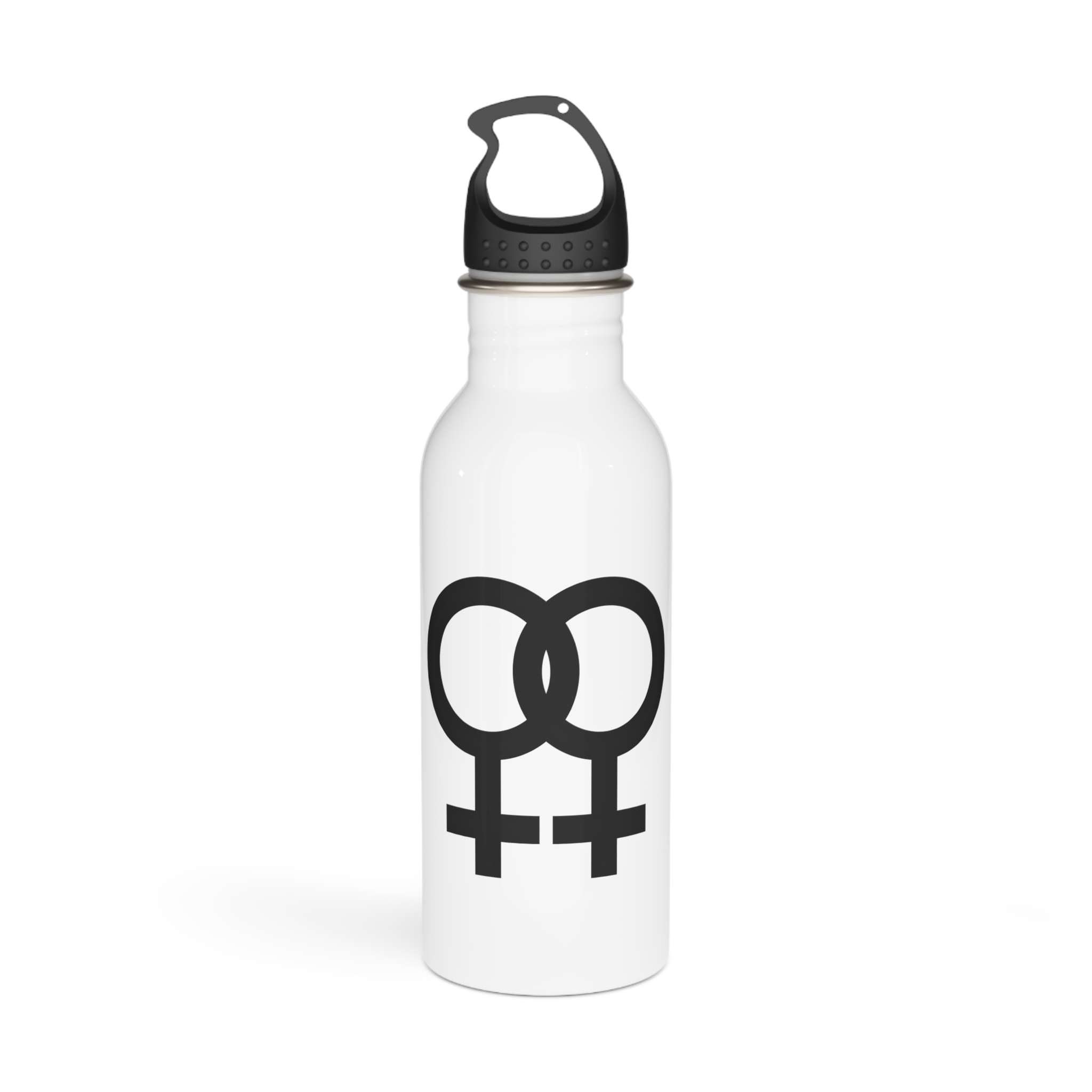 Female Gender Symbols Woman Sign Black Icons Design Transparent Background Lgbt Pride Month Stainless Steel Water Bottle