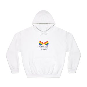 Lgbtq Pride Month June Every Year Rainbow Sign Pride Community Design Banner Poster Card Background Template Unisex Dryblend Hooded Sweatshirt