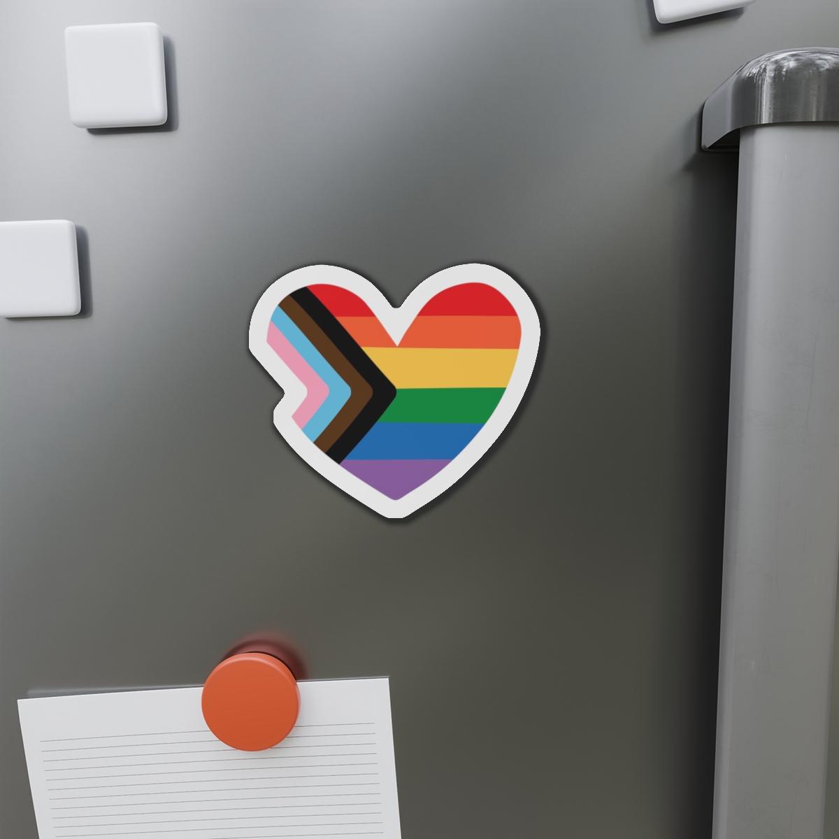 Vector Lgbt Lgbtqia New Flag Rainbow Heart Die Cut Magnets - Image 11