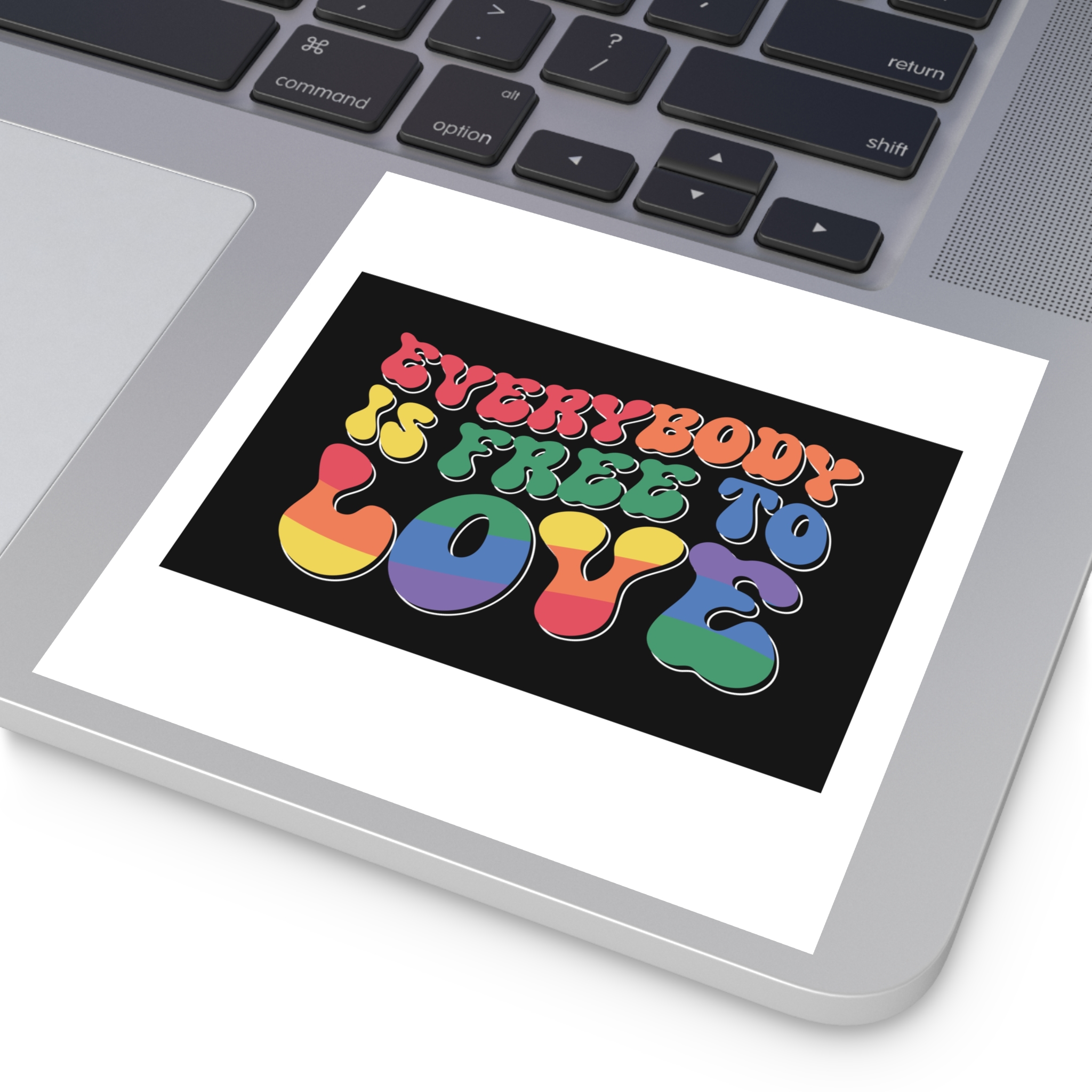 Pride Lgbt Gay Retro Tshirt Design Laminate Stickers Square - Image 39