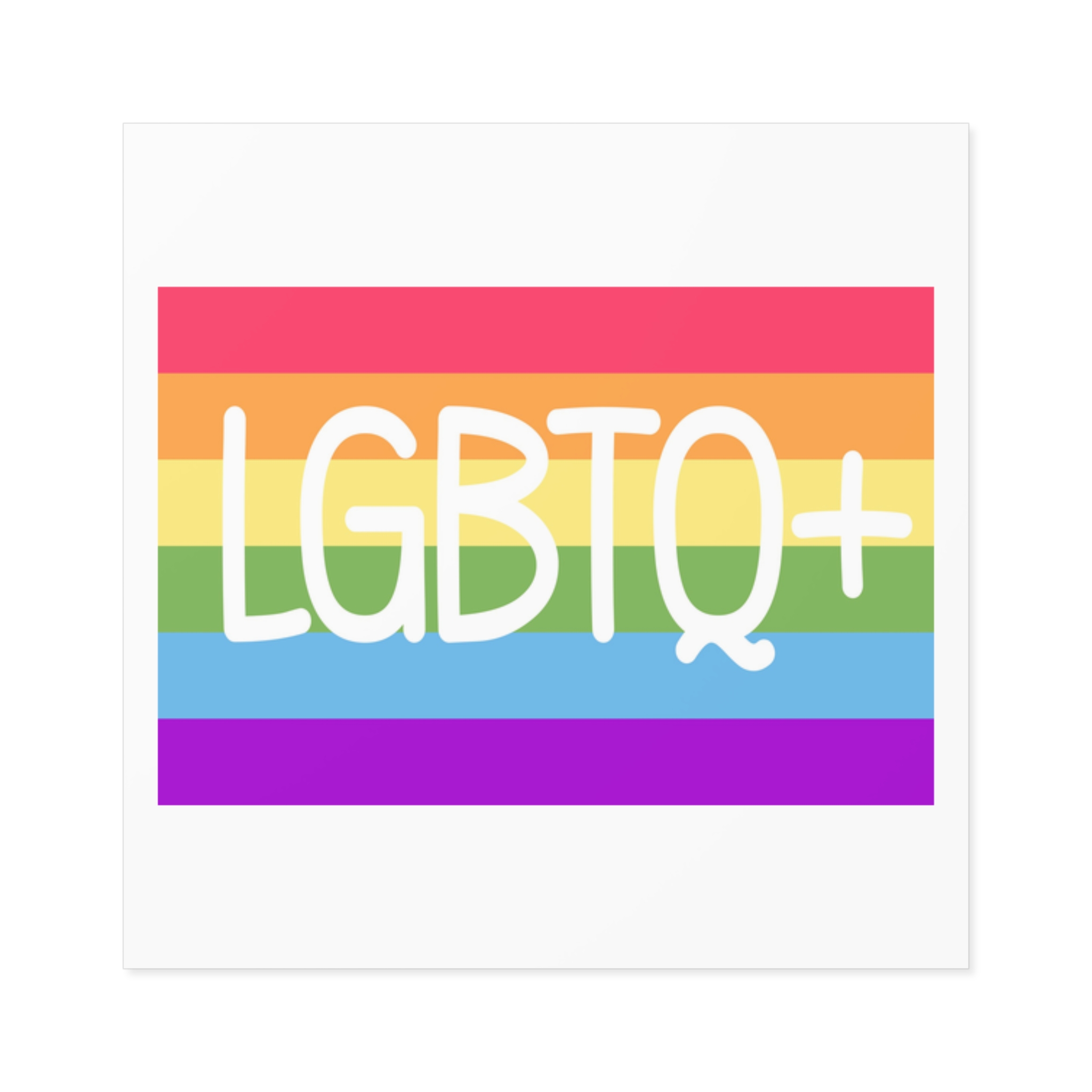 Pride Concept Background Lgbtq Pride Laminate Stickers Square - Image 13