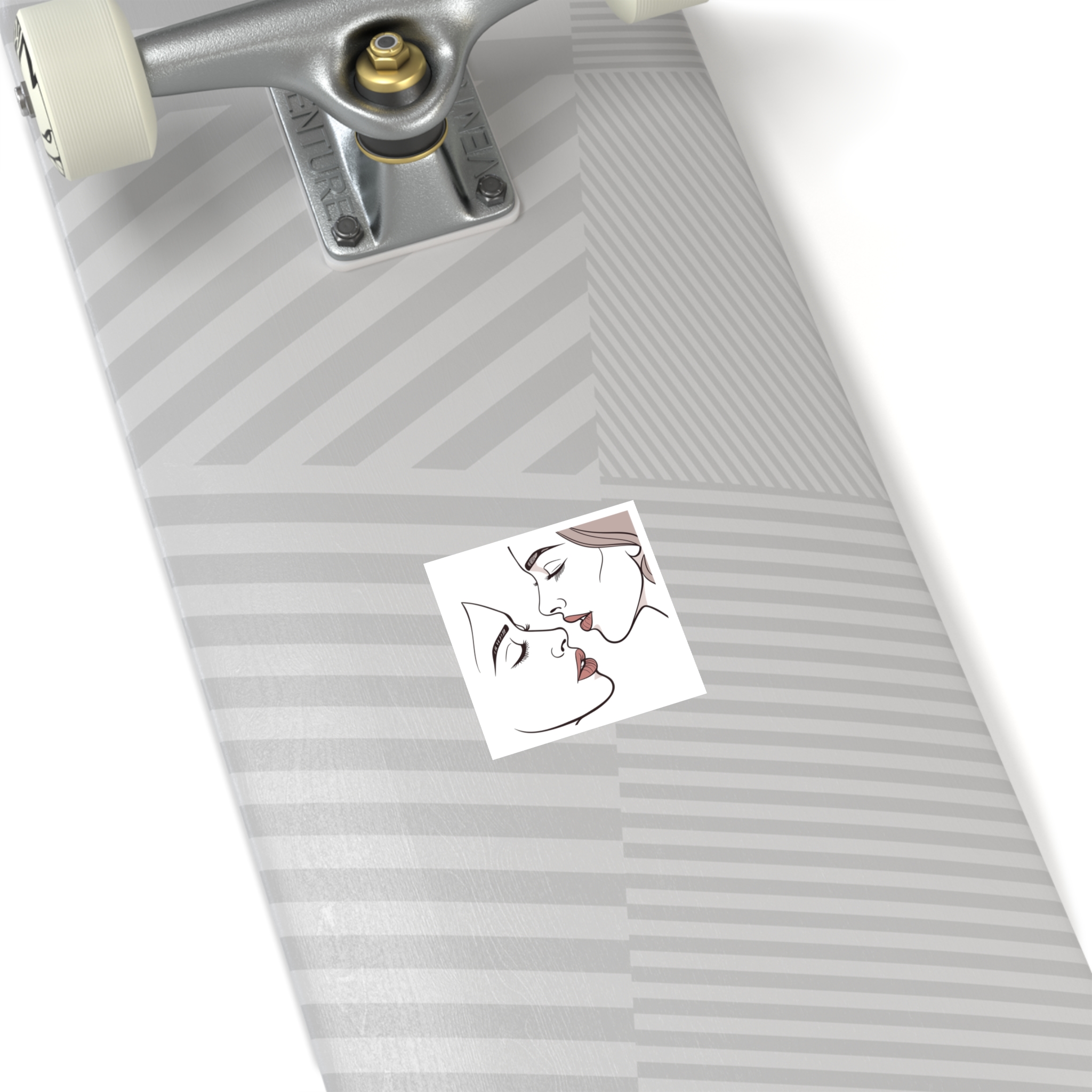 Perfect Lip Set Open Close Smooches (1) Laminate Stickers Square - Image 4