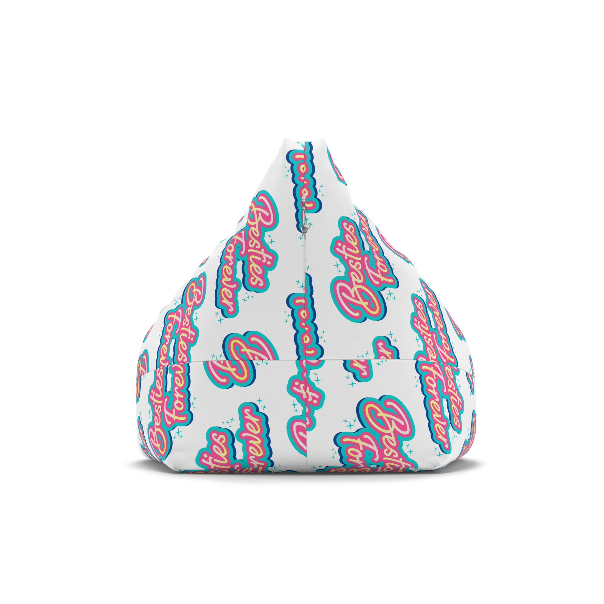 Besties Forever Lettering Logo Bean Bag Chair Cover - Image 2