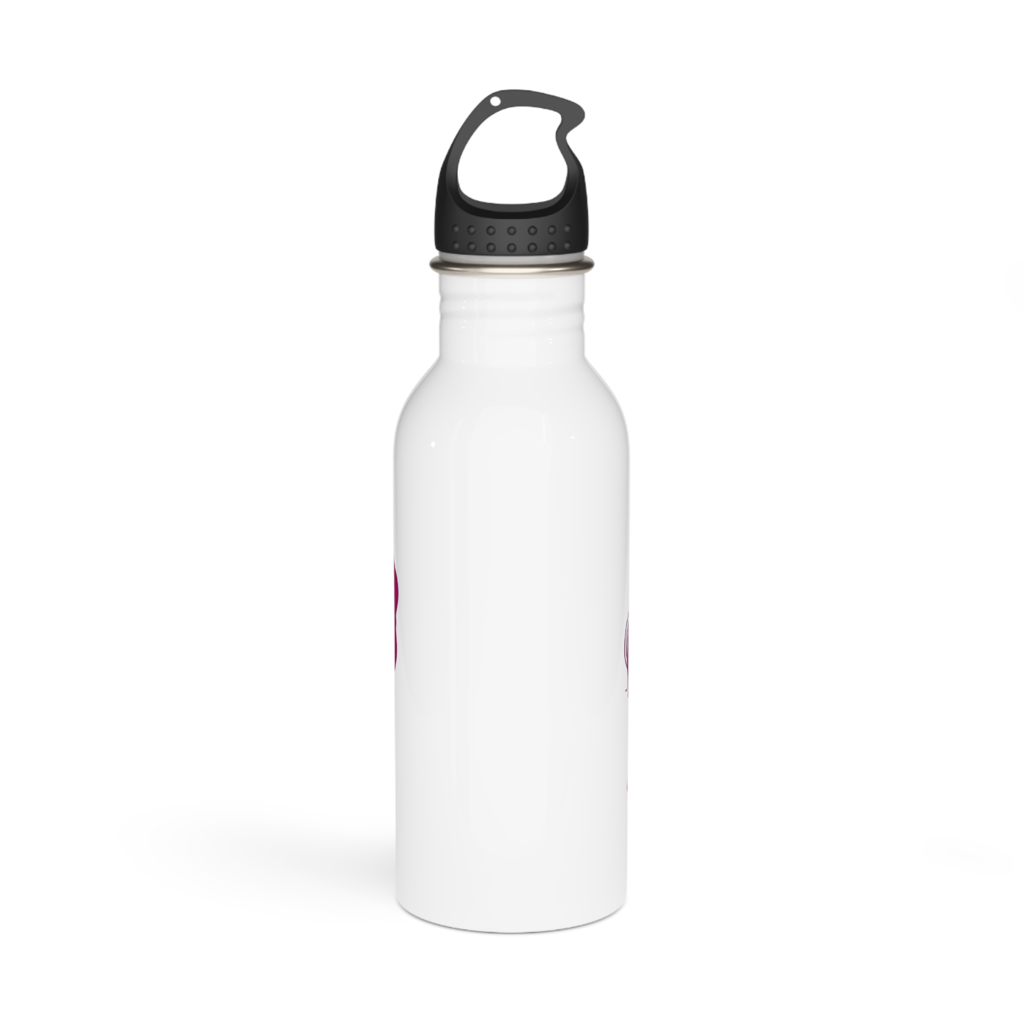 Hand Drawn Affectionate Lesbian Kiss (3) Stainless Steel Water Bottle - Image 3