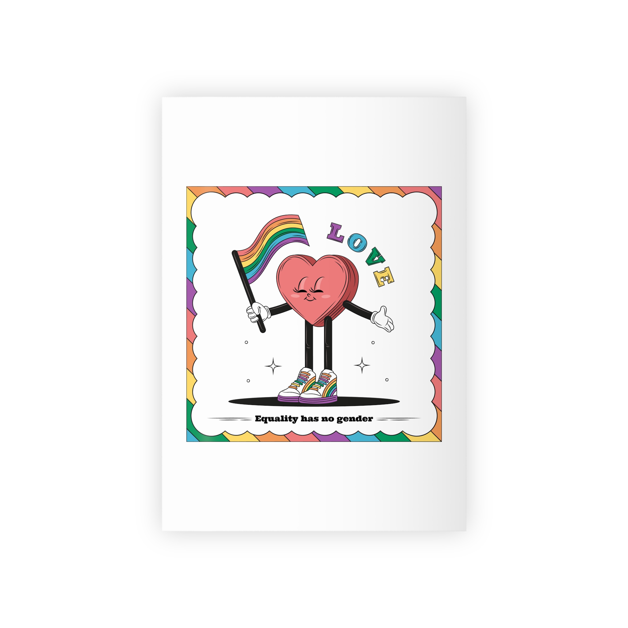 Hand Drawn Illustration Pride Month Celebration Gift Wrapping Paper Rolls 1pc