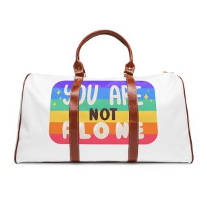 Lgbt Sticker Pack White Background Lgbtq Set Symbol Lgbt Pride Community Rainbow Elements Vector Hand Draw Illustration Hand Drawn Lettering (2) Waterproof Travel Bag