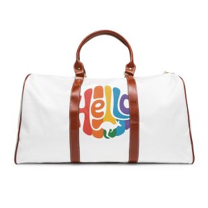 Hello Multicolor Logo Waterproof Travel Bag