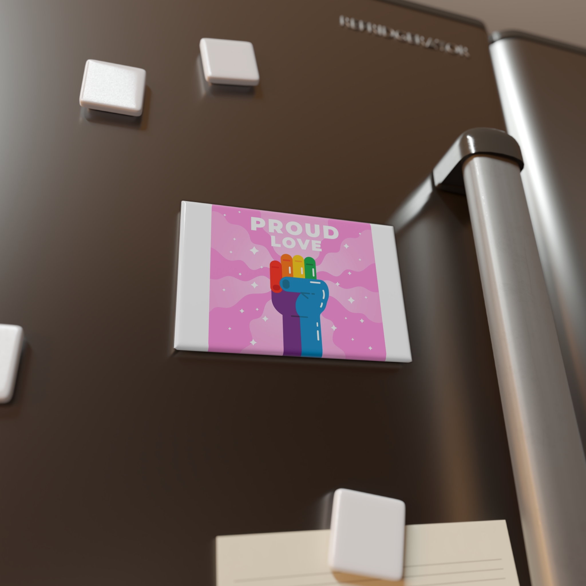 Pride Day Concept(4) Button Magnet Rectangle 1 And 10 Pcs - Image 4