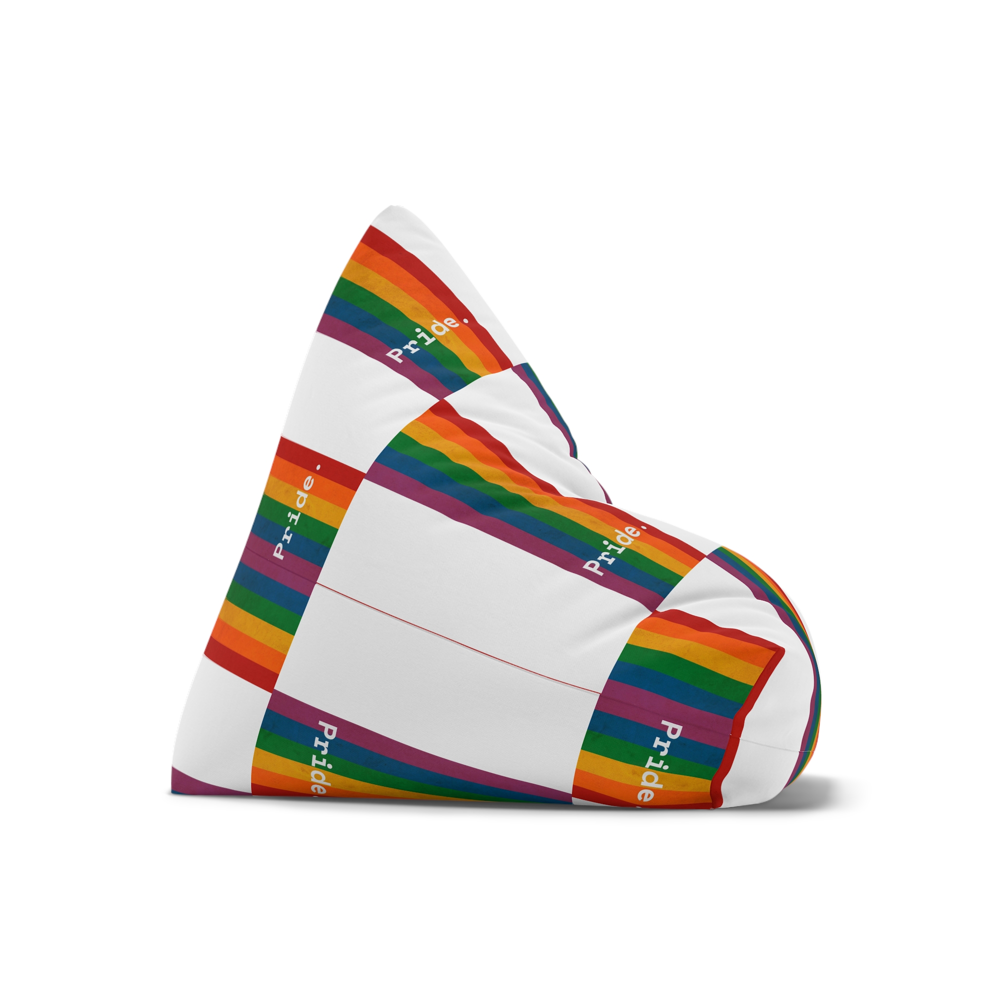 Poster With Rainbow Pride Concept Bean Bag Chair Cover - Image 7