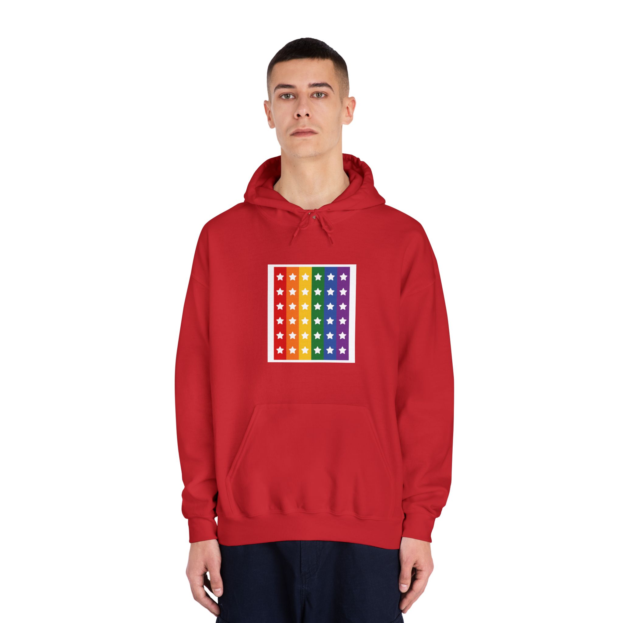 Lgbt Pride Month June Lesbian Gay Bisexual Transgender Lgbtq Flag Rainbow Vector(3) (1) Unisex Dryblend Hooded Sweatshirt - Image 35