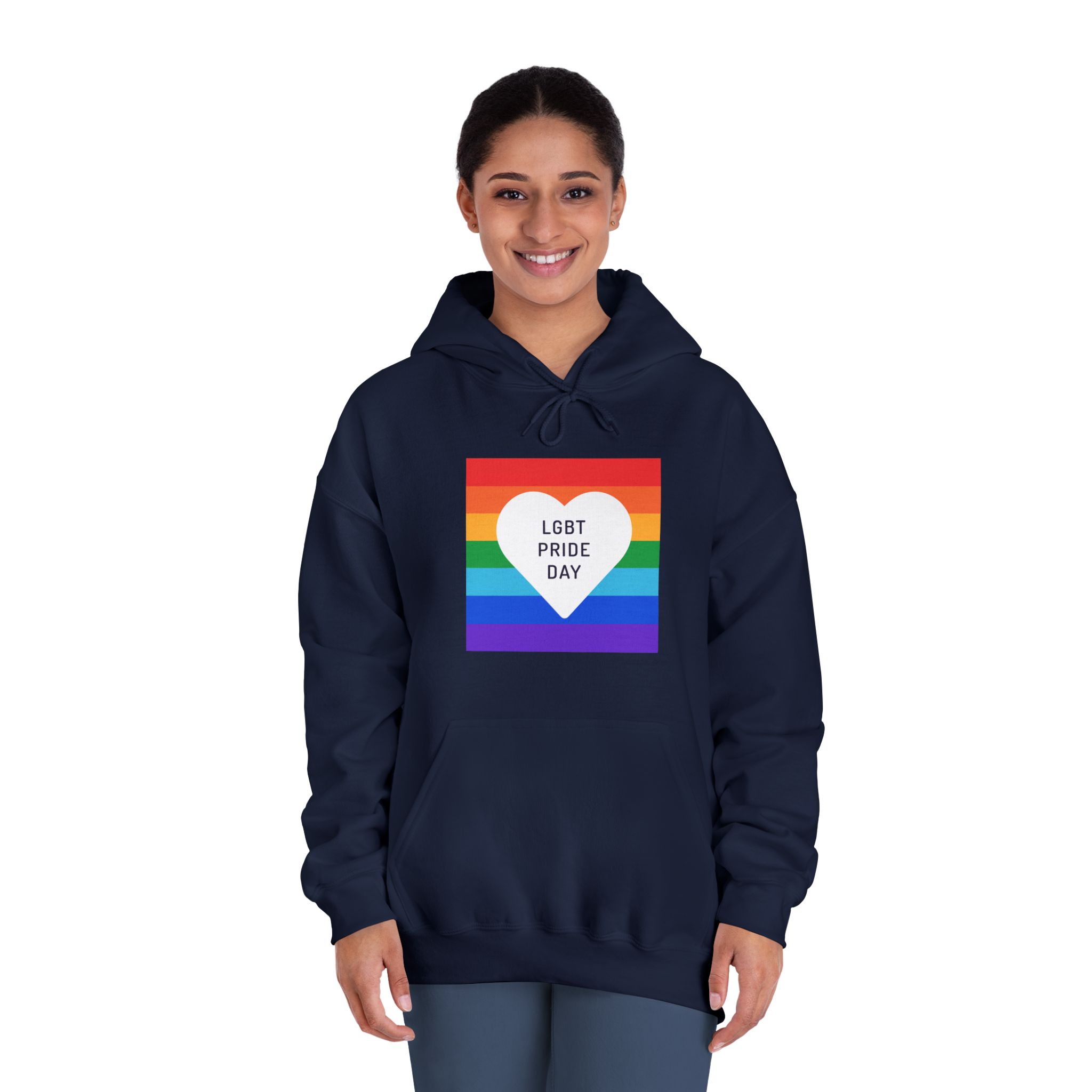 Pride Day 1 Unisex Dryblend Hooded Sweatshirt - Image 32