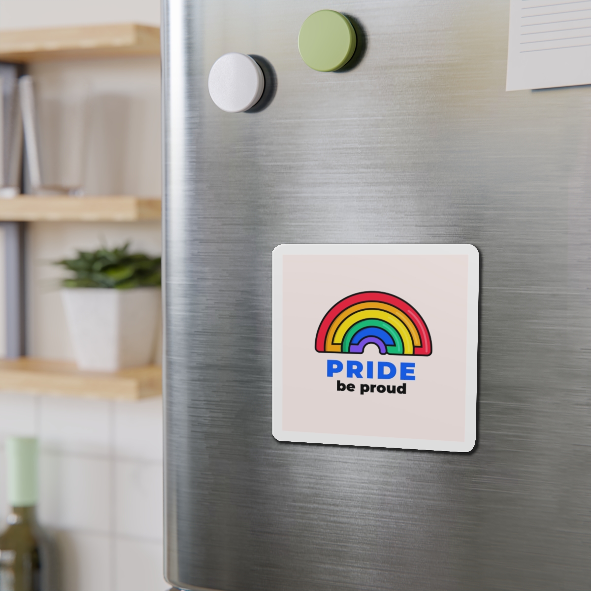 Flat Lgbt Pride Month Logo Template(1) Die Cut Magnets - Image 9