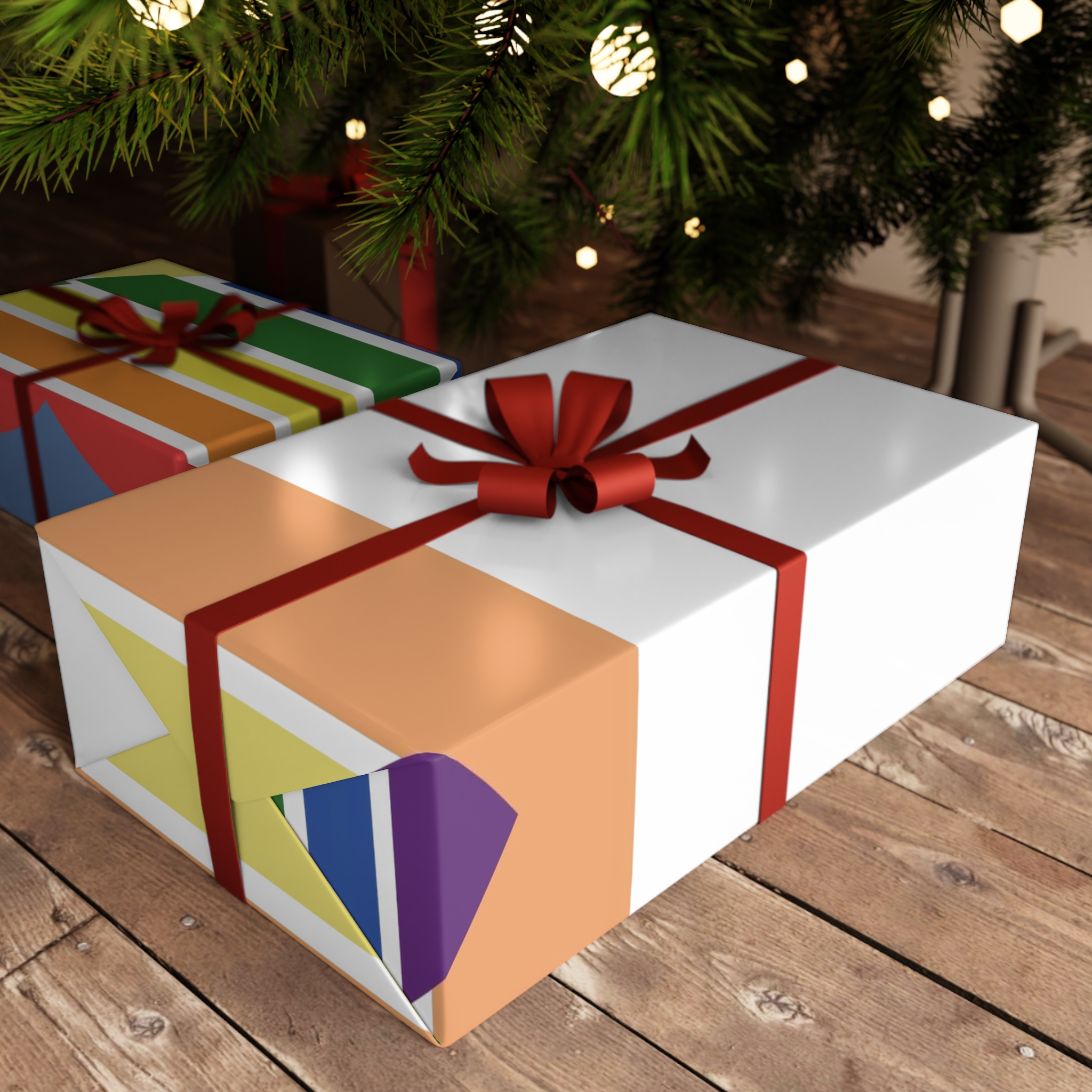 Banner With Rainbow Colors Heart Shape Lgbti Card Pride Flag Vector Illustration Gift Wrapping Paper Sheets 1pc - Image 3