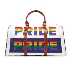 Lgbt Pride Month June Lesbian Gay Bisexual Transgender Lgbtq Flag Rainbow Vector(3) Waterproof Travel Bag