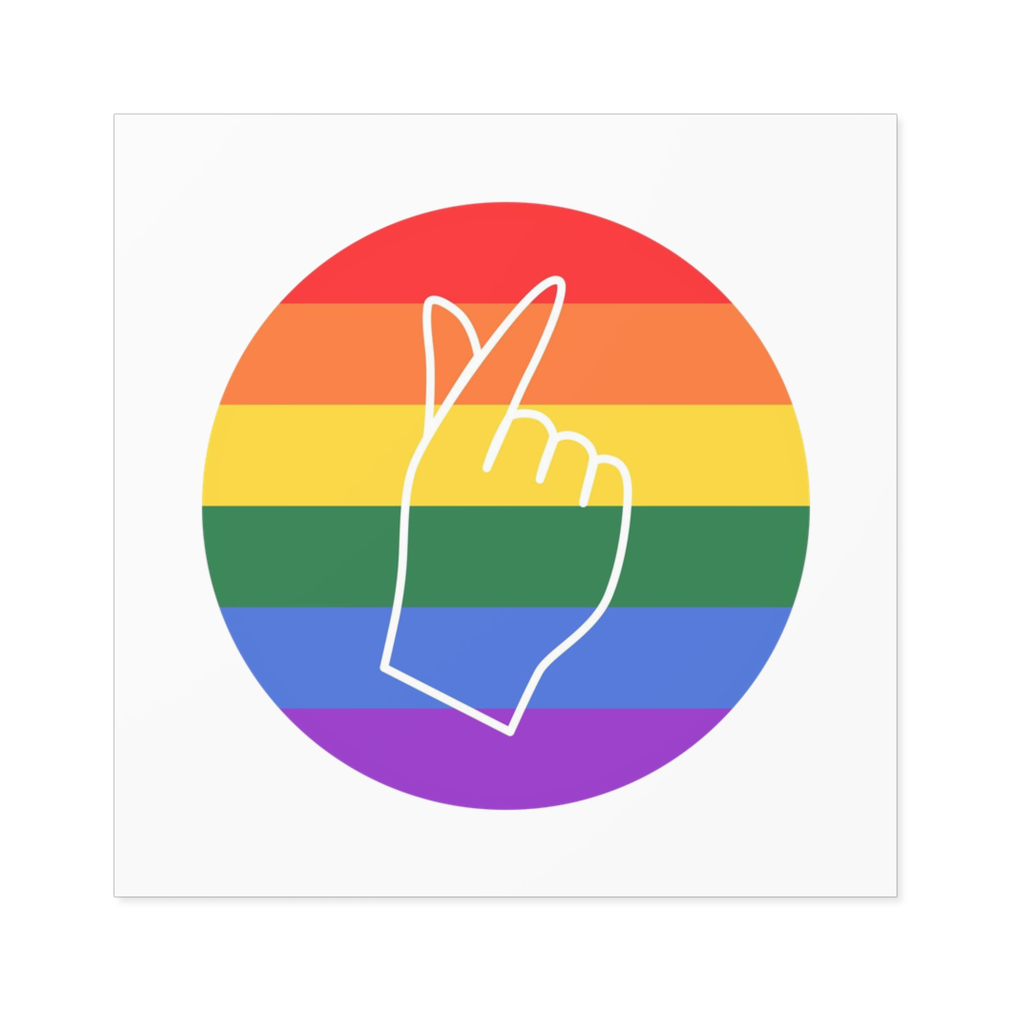 Lgbtq Diversity Rainbow Pride Concept Vector Isolated Illustration Laminate Stickers Square - Image 25