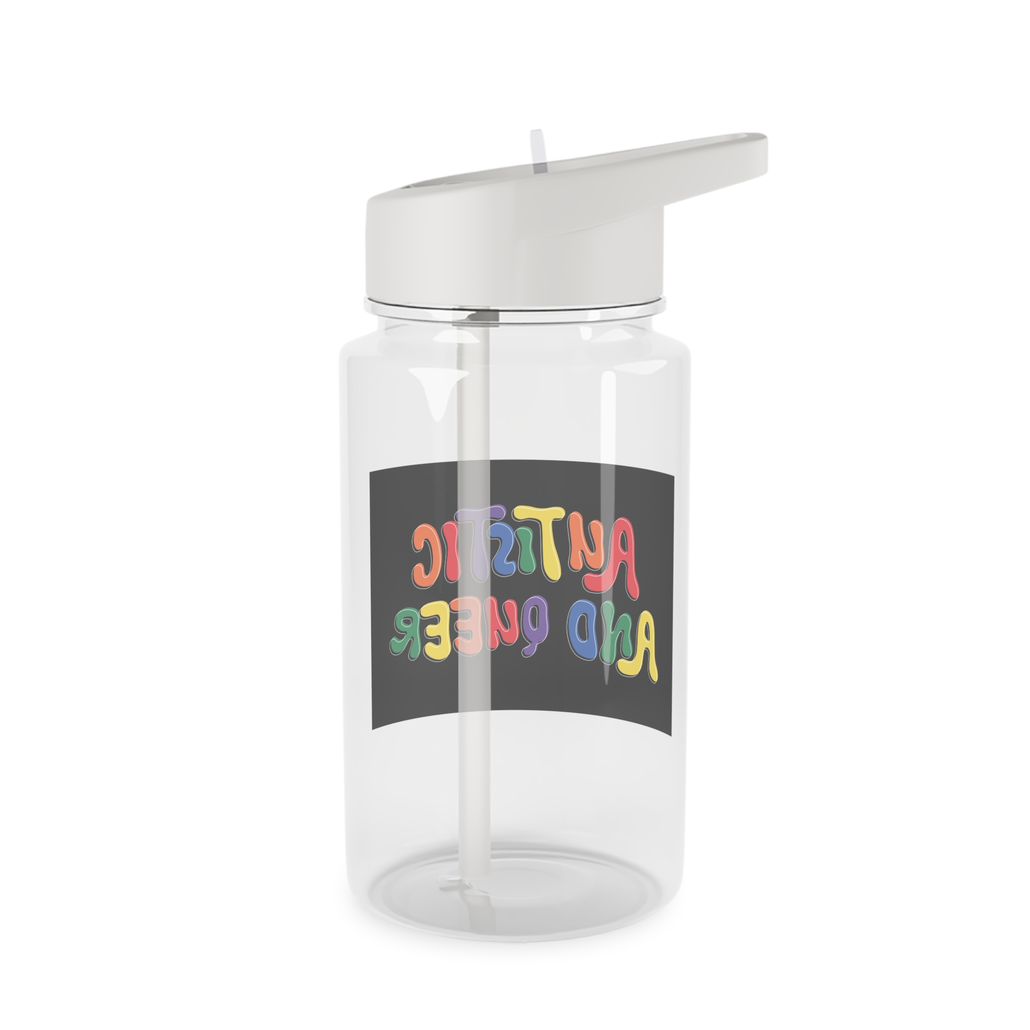 Pride Lgbtq Gay Typography Vector Tshirt Design(6) Tritan Water Bottle - Image 2