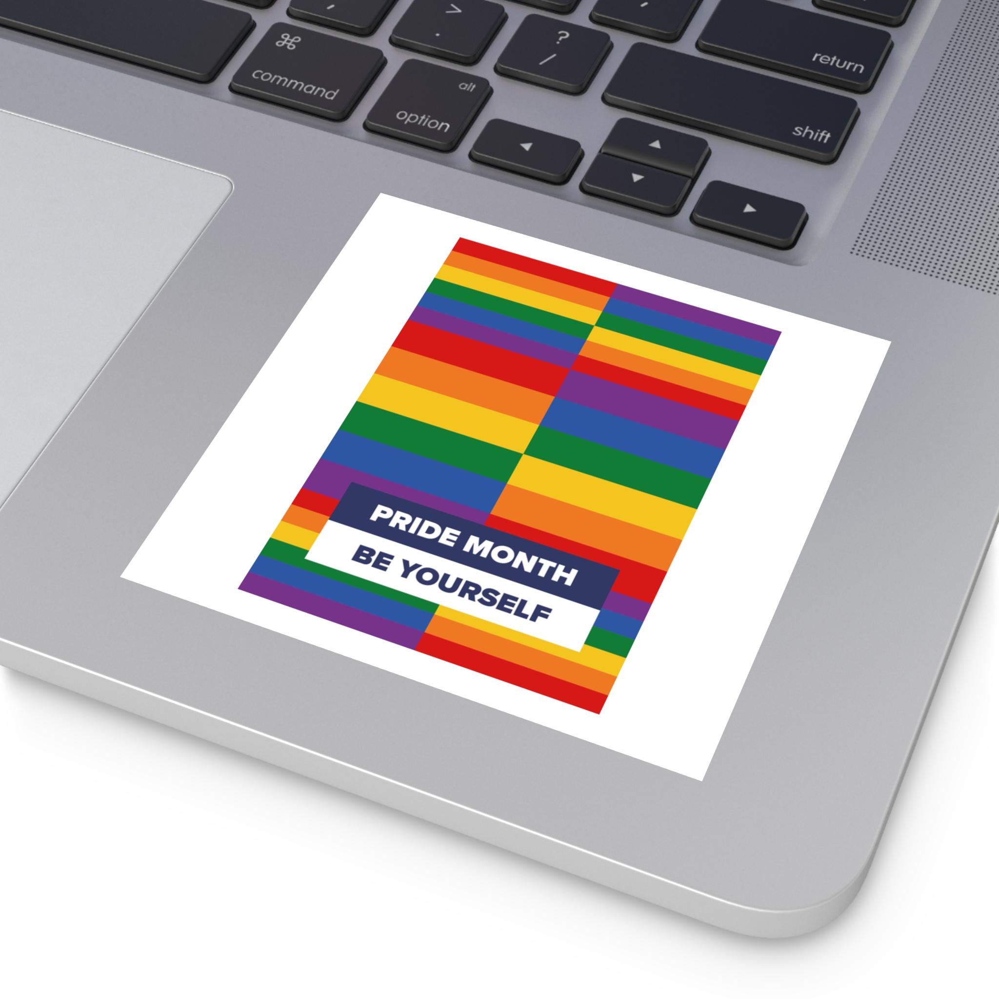 Lgbt Pride Month June Lesbian Gay Bisexual Transgender Lgbtq Flag Rainbow Vector(3) Laminate Stickers Square - Image 19