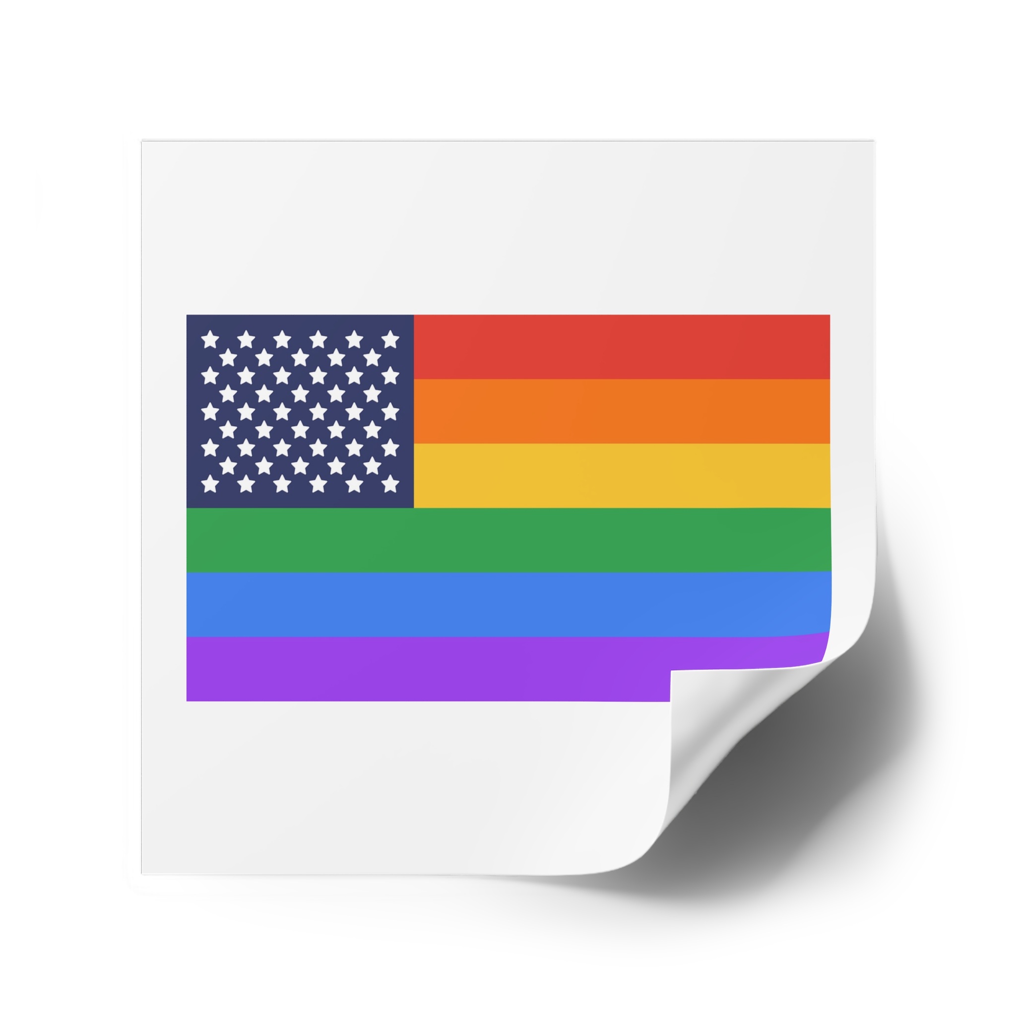 Lgbt Pride Month June Lesbian Gay Bisexual Transgender Lgbtq Flag Rainbow Vector (1) Laminate Stickers Square - Image 74