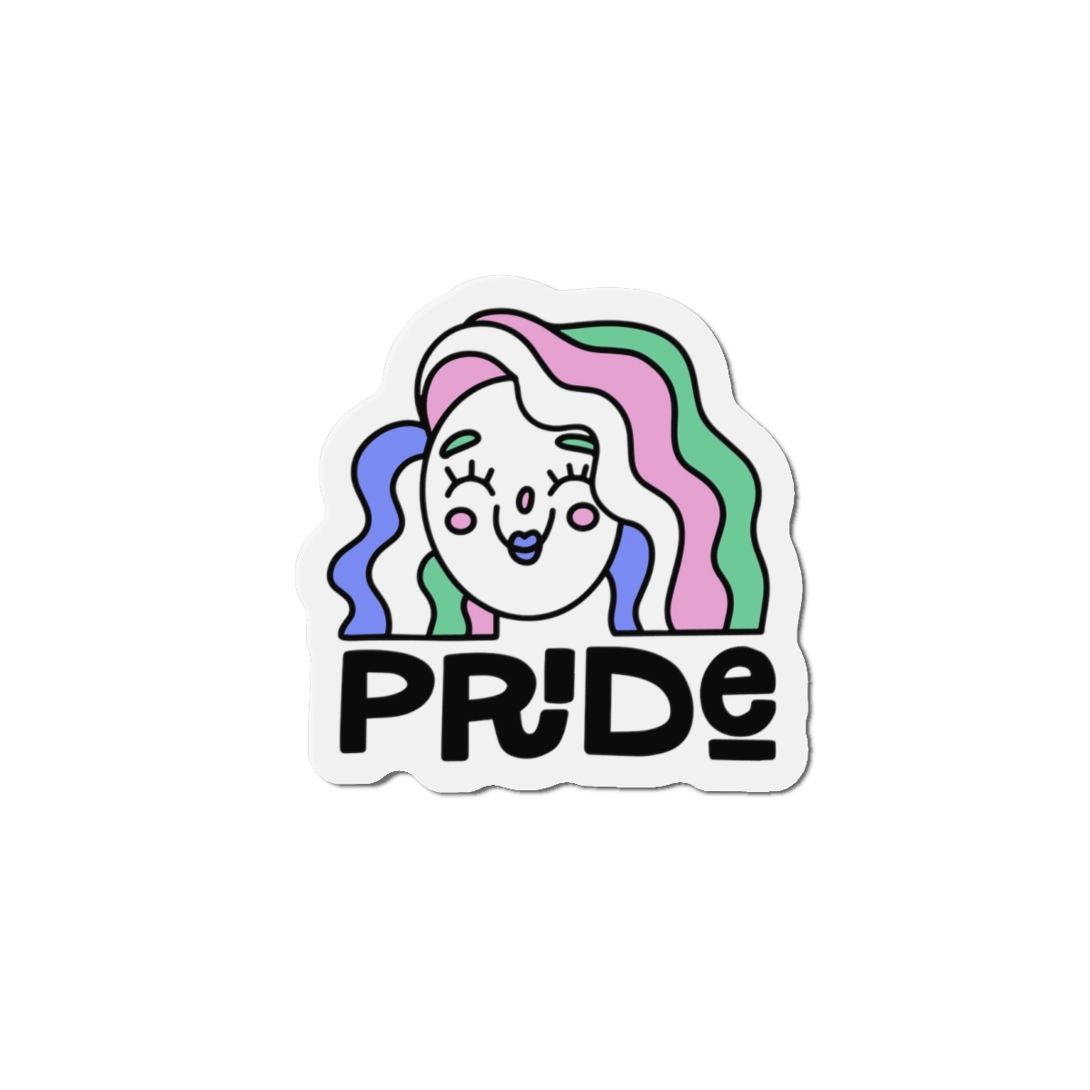 Pride Day Lettering Quote Concept Die Cut Magnets - Image 7