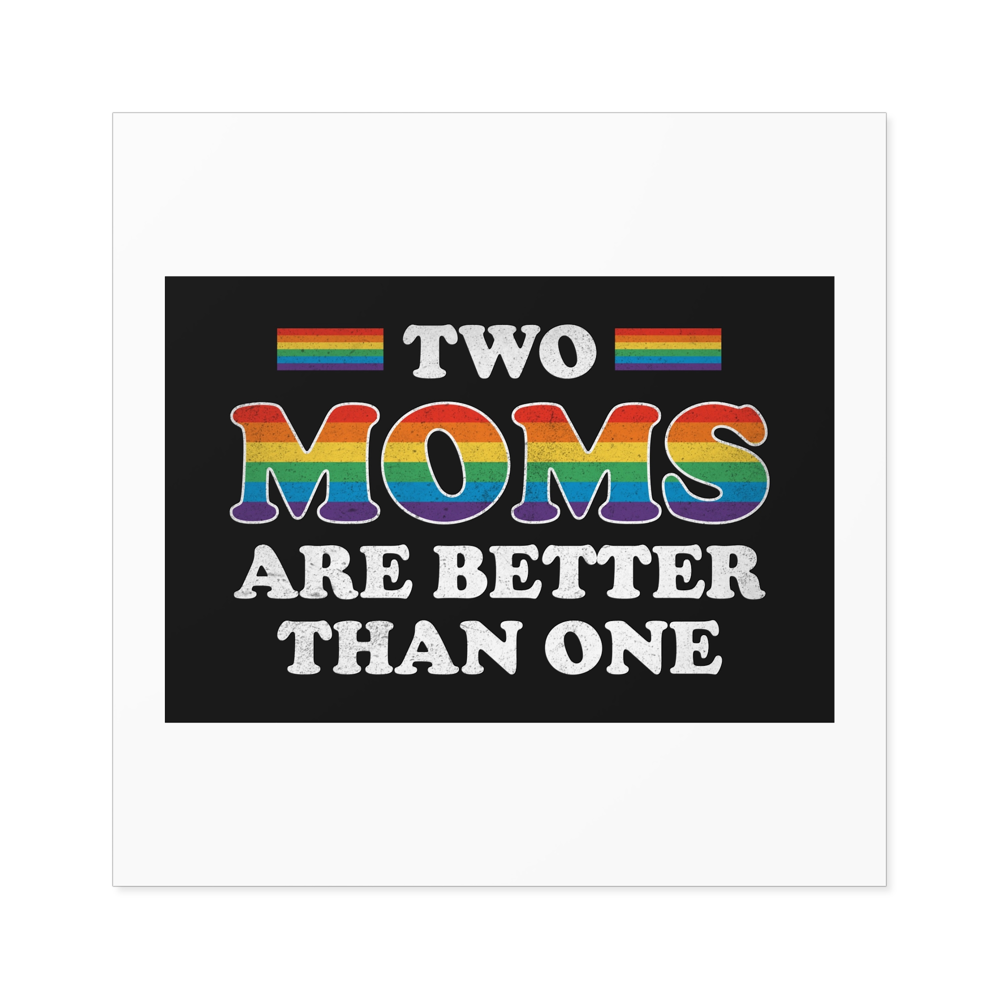Pride Gay Rainbow Typography Vector Premium T Shirt(2) Laminate Stickers Square - Image 57