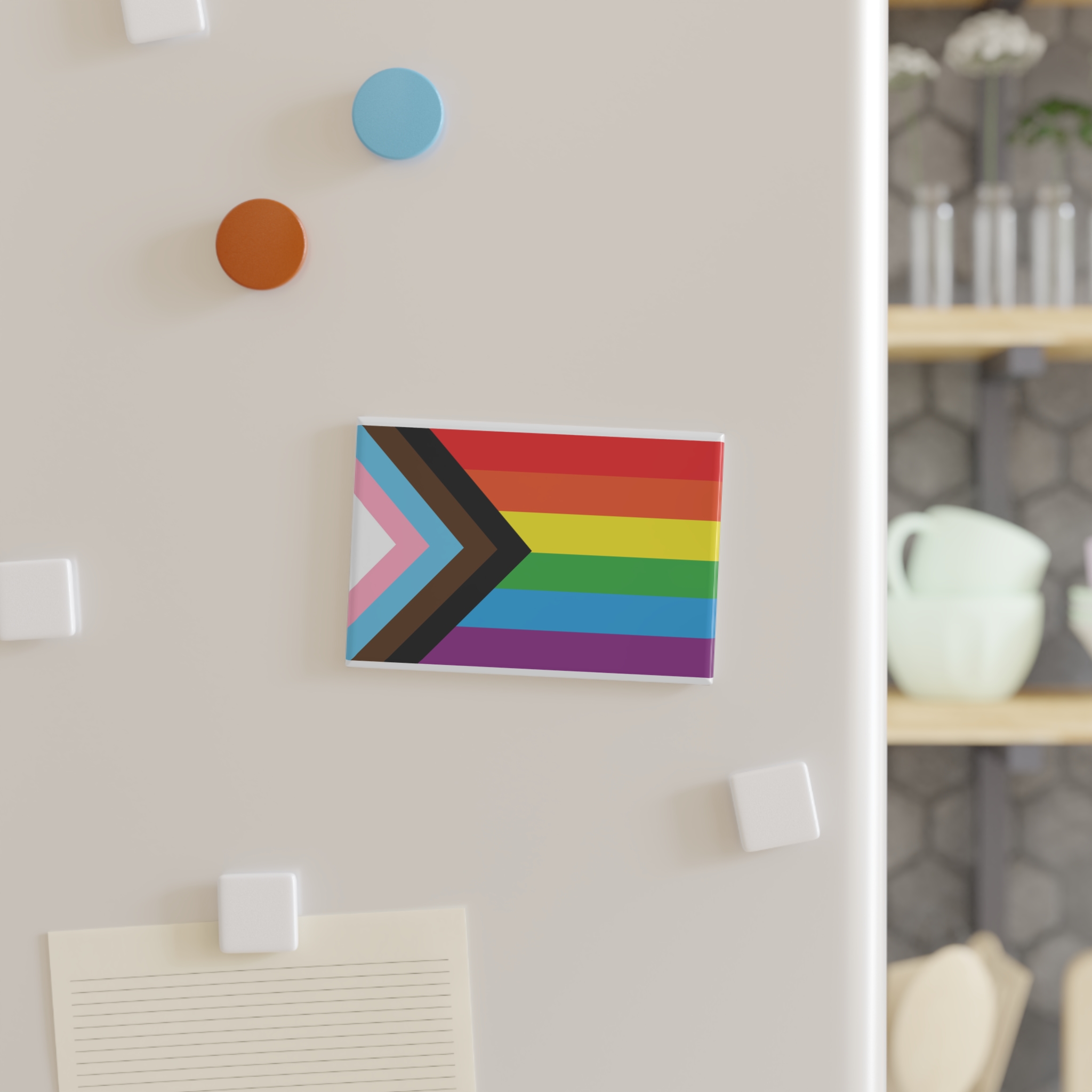 Lgbt Flag New Button Magnet Rectangle 1 And 10 Pcs - Image 7