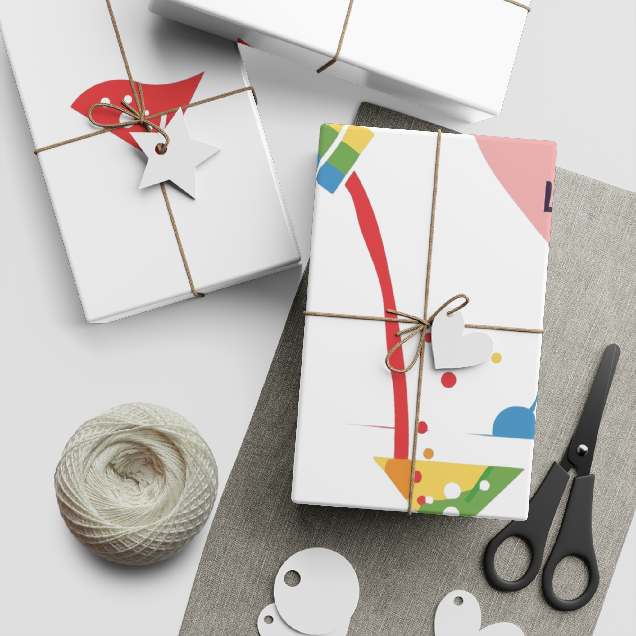 Rainbow Cocktail Shaker Pouring Drink With Heart Love Is Love Illustration Vector Gift Wrapping Paper Sheets 1pc - Image 5