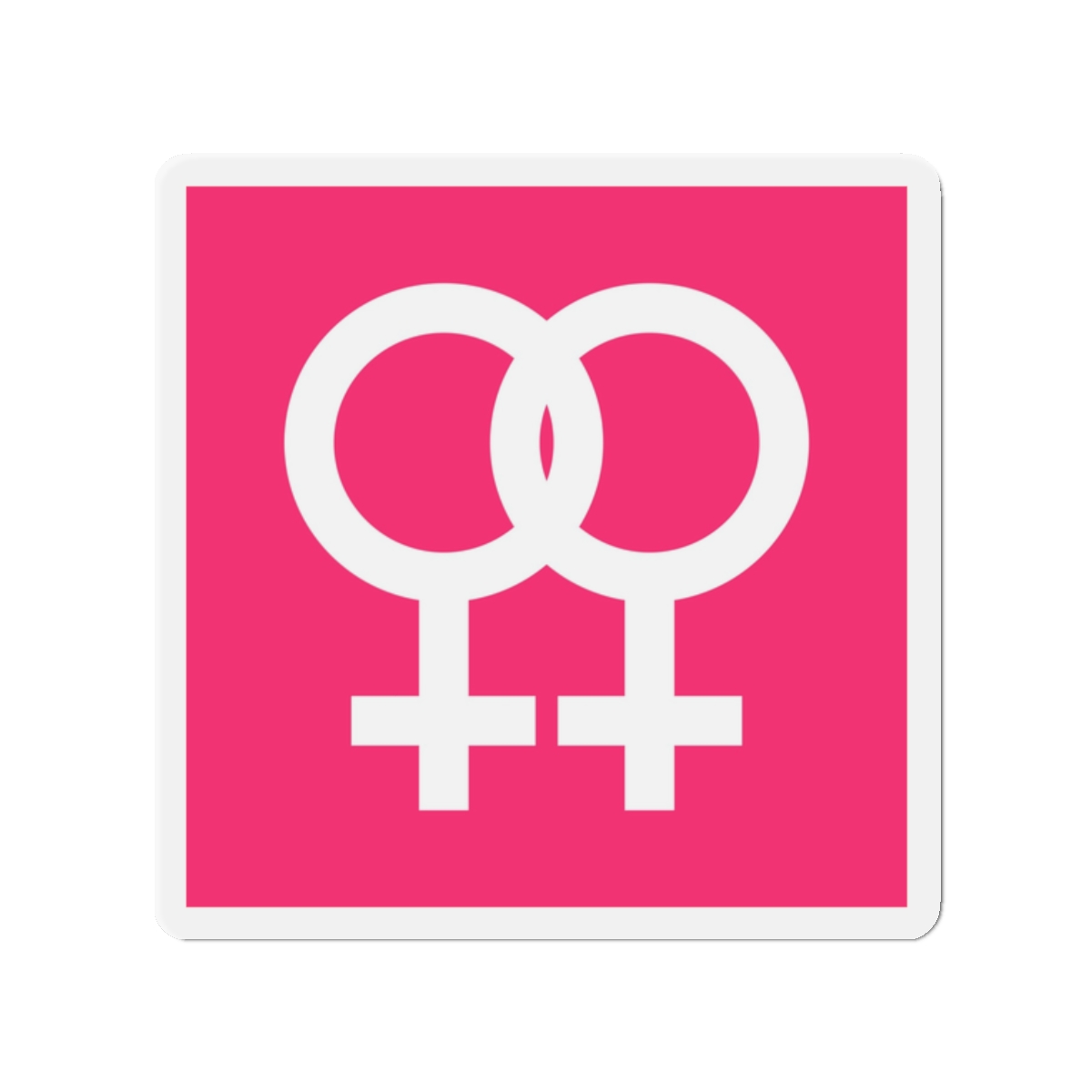 Lesbian Pride Design 2B26C2 Die Cut Magnets
