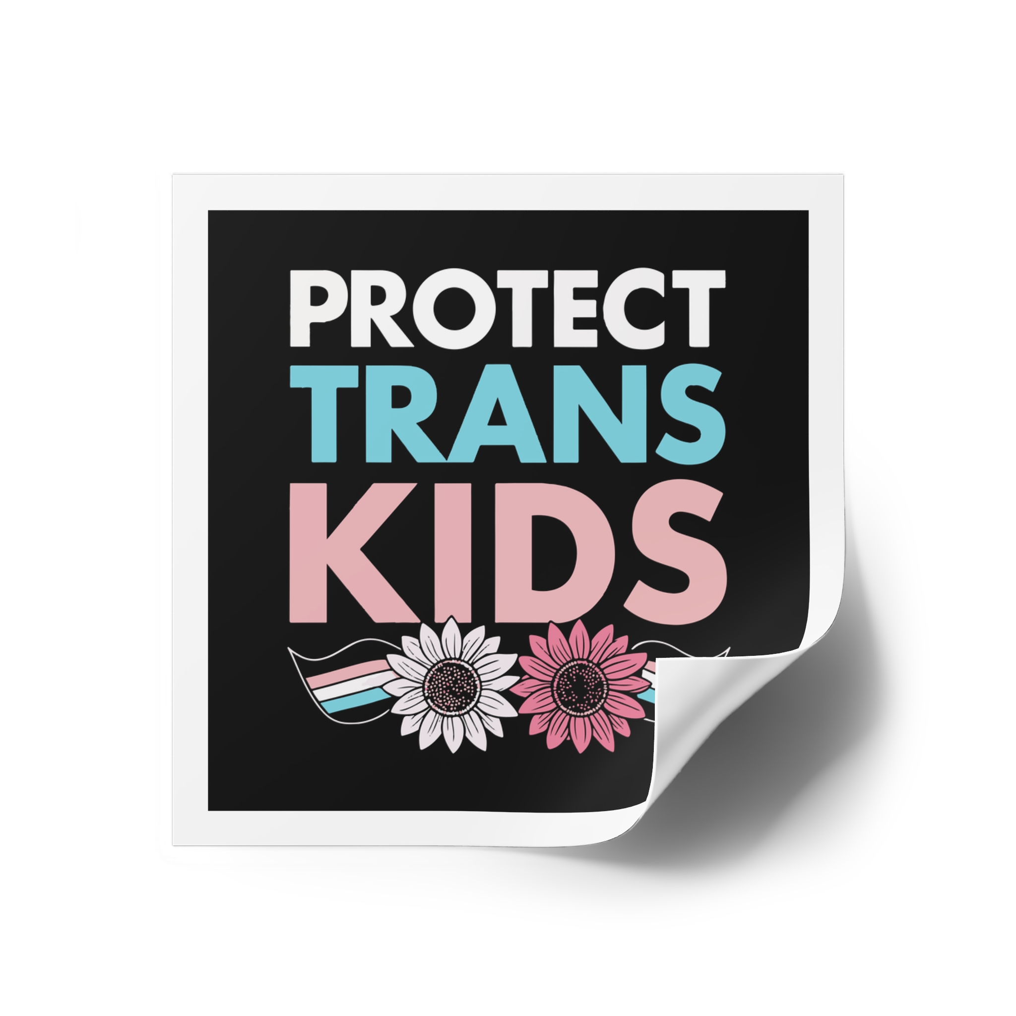 Protect Trans Kids(1) Laminate Stickers Square - Image 26
