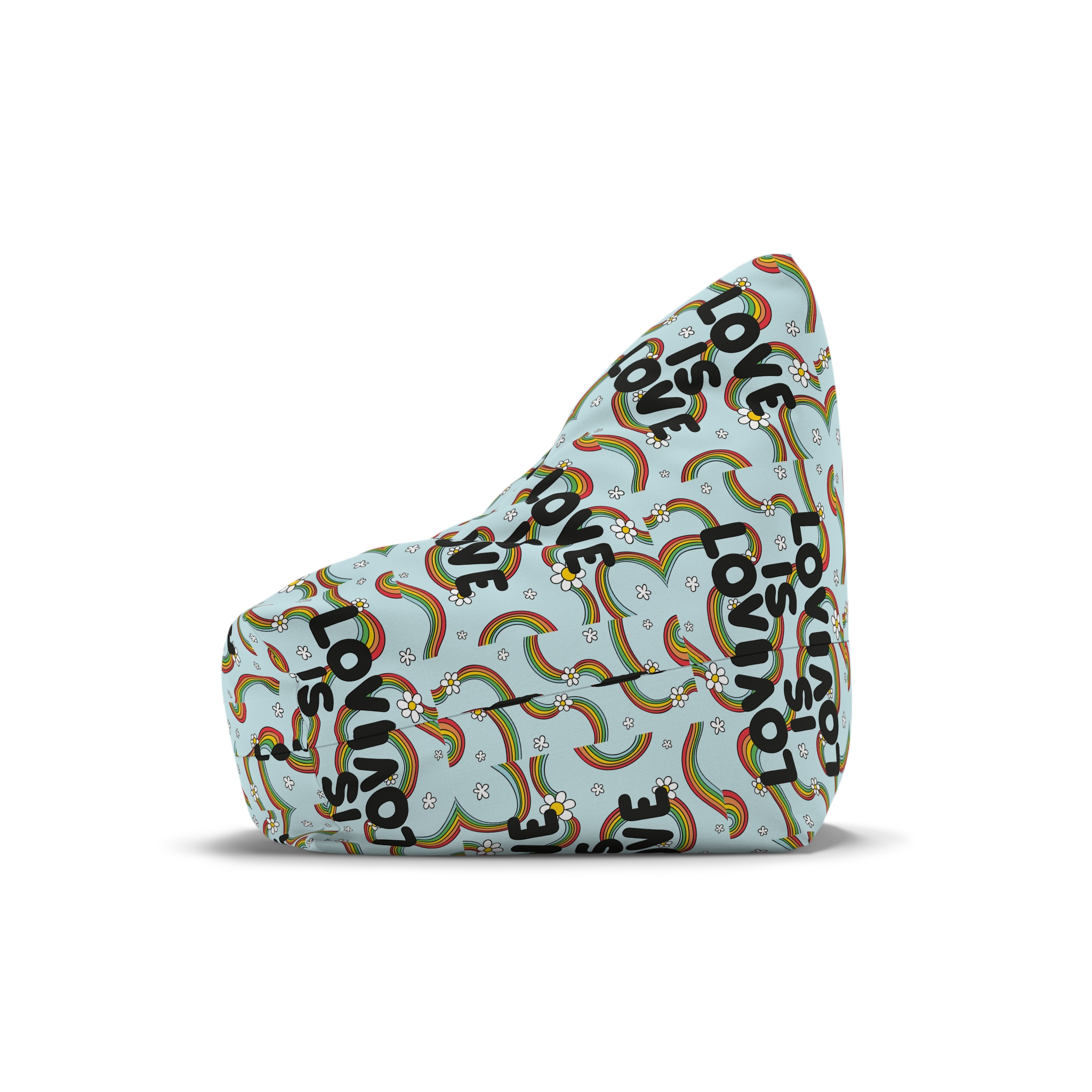 Pride Day Lettering Concept Bean Bag Chair Cover - Image 4