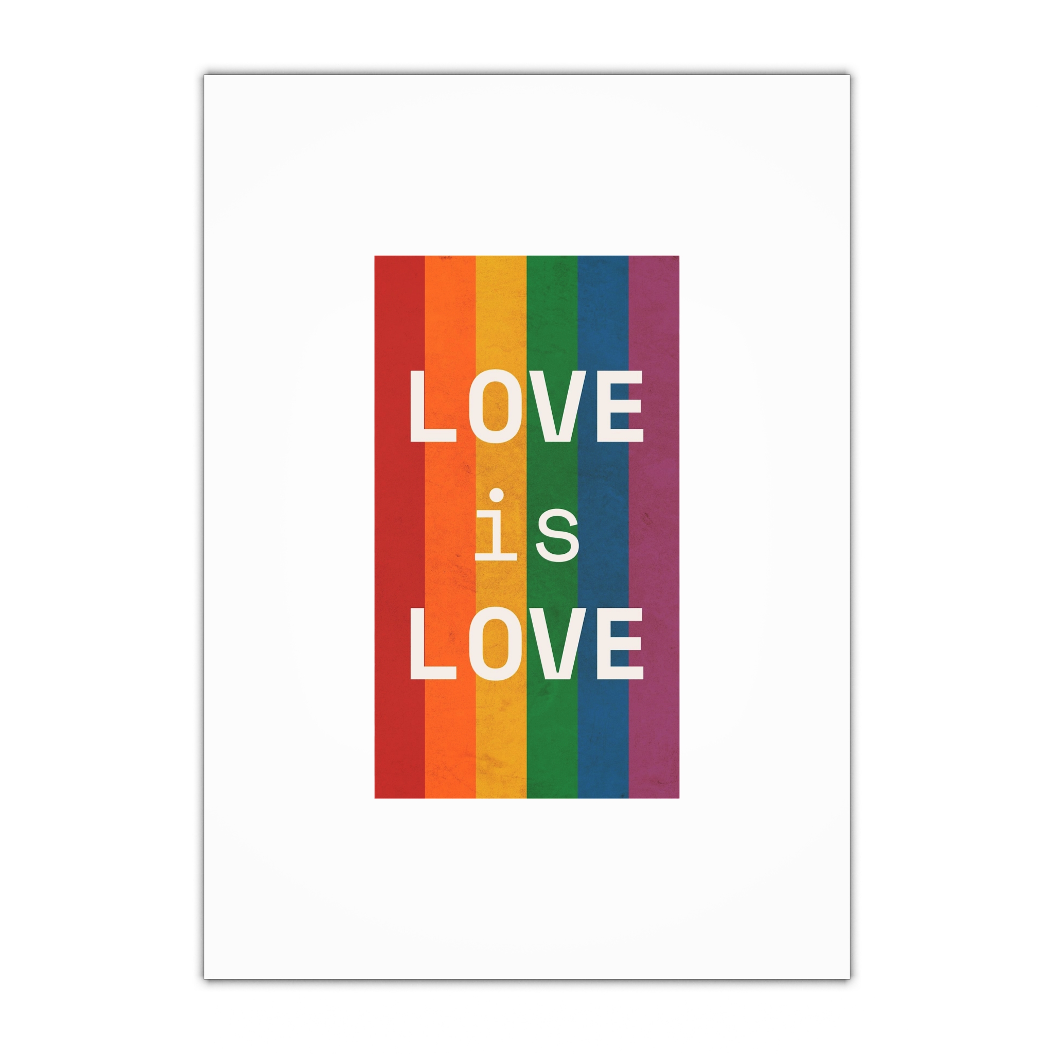 Rainbow With Love Is Love Concept Pride Month Gift Wrapping Paper Sheets 1pc